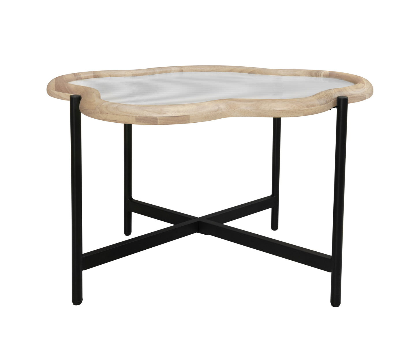 Silverleaf Contemporary Cloud Glass Coffee Table