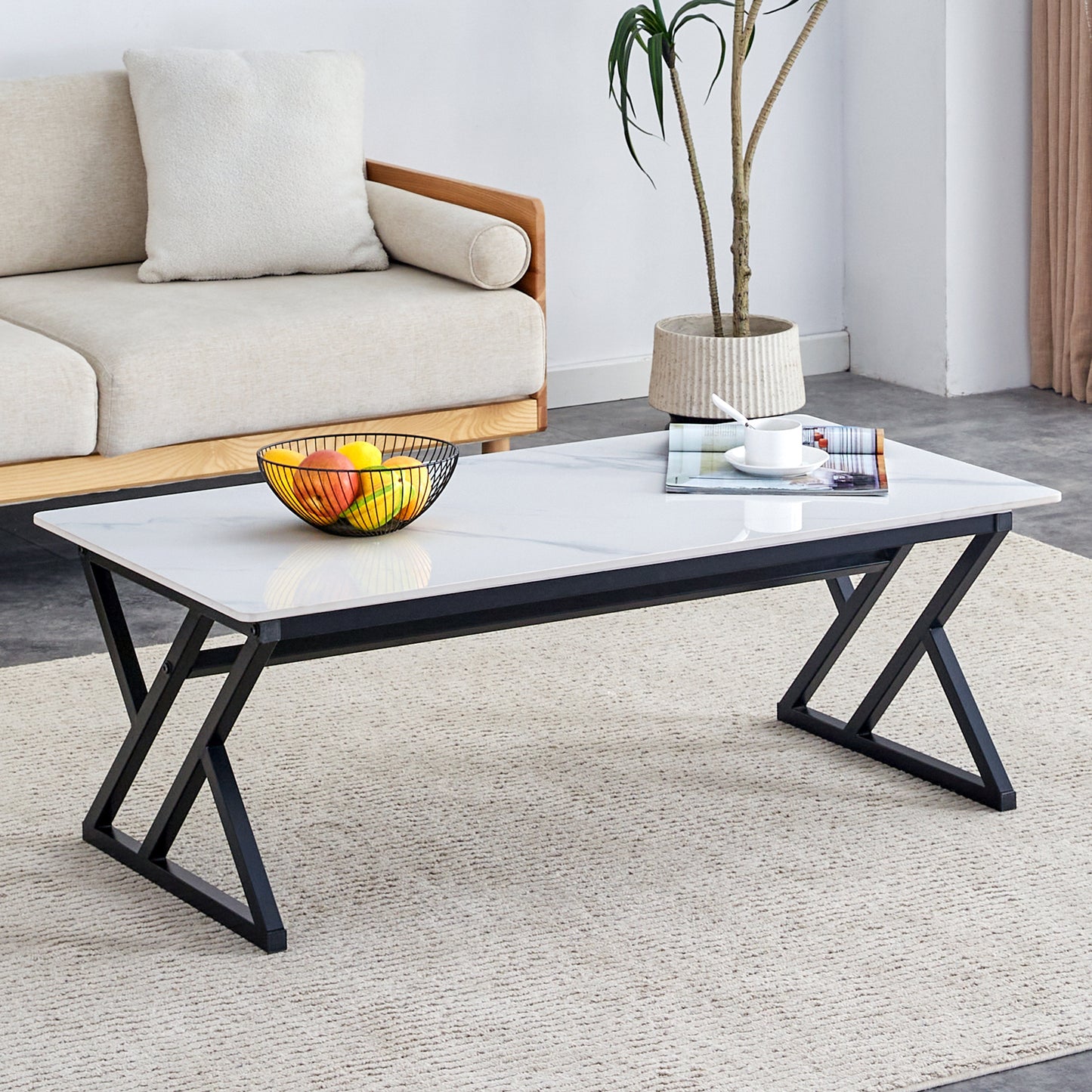 Lazzareschi Modern Monarch Rock Coffee Table
