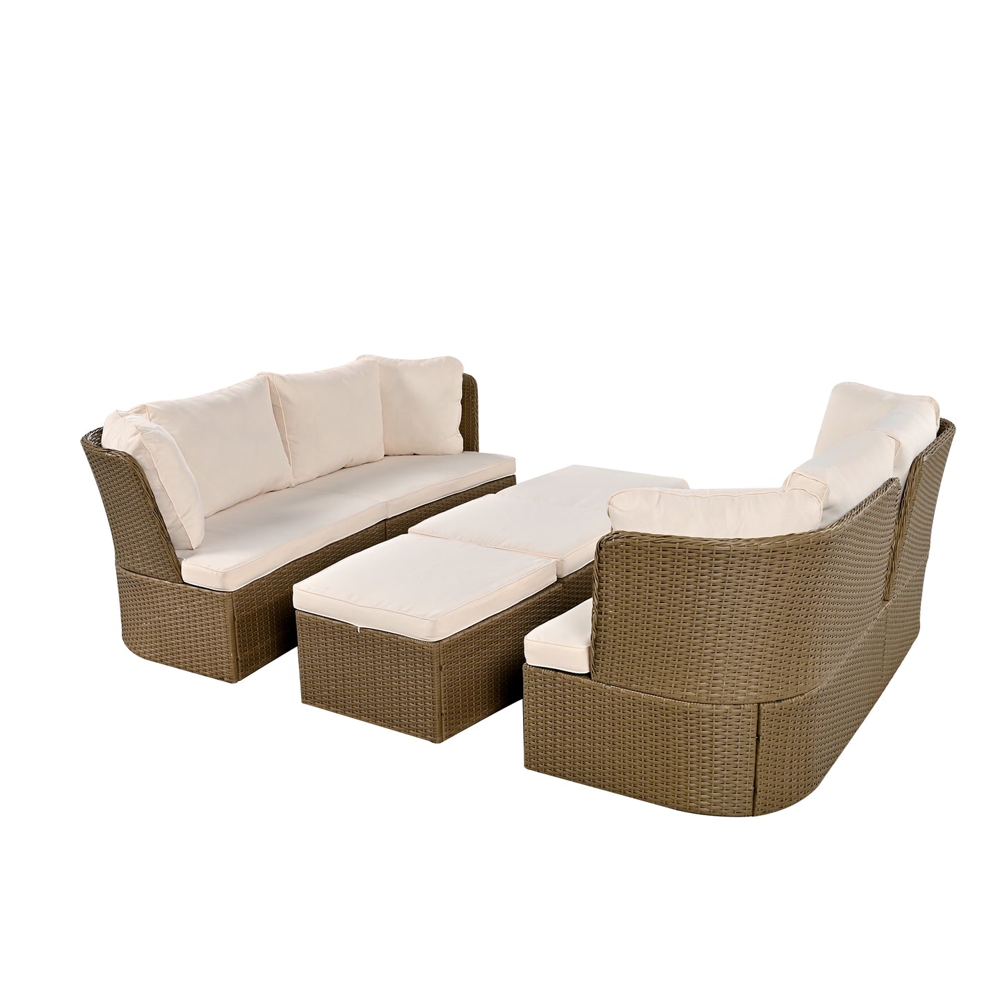 Jiron Contemporary Wicker Patio Set
