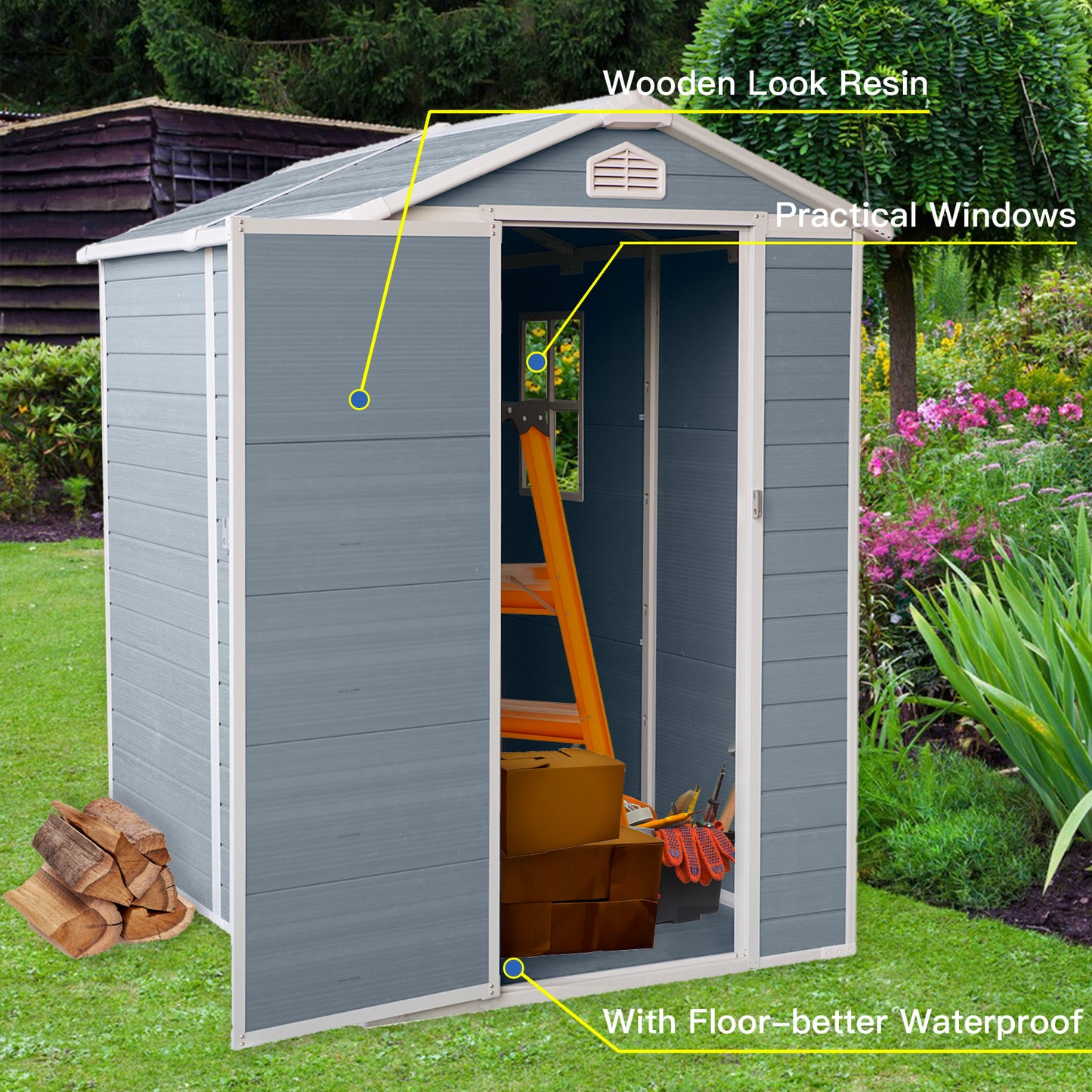 Lazzareschi Modern Outdoor Storage Shed