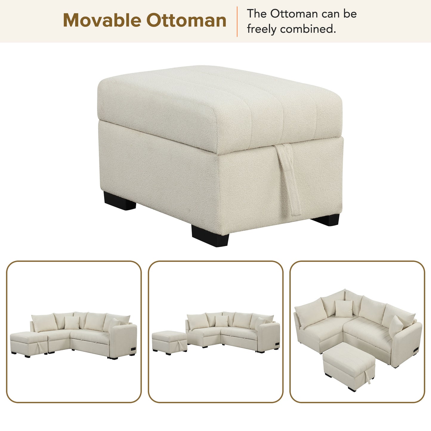 Justo Contemporary Upholstered Sofa Bed