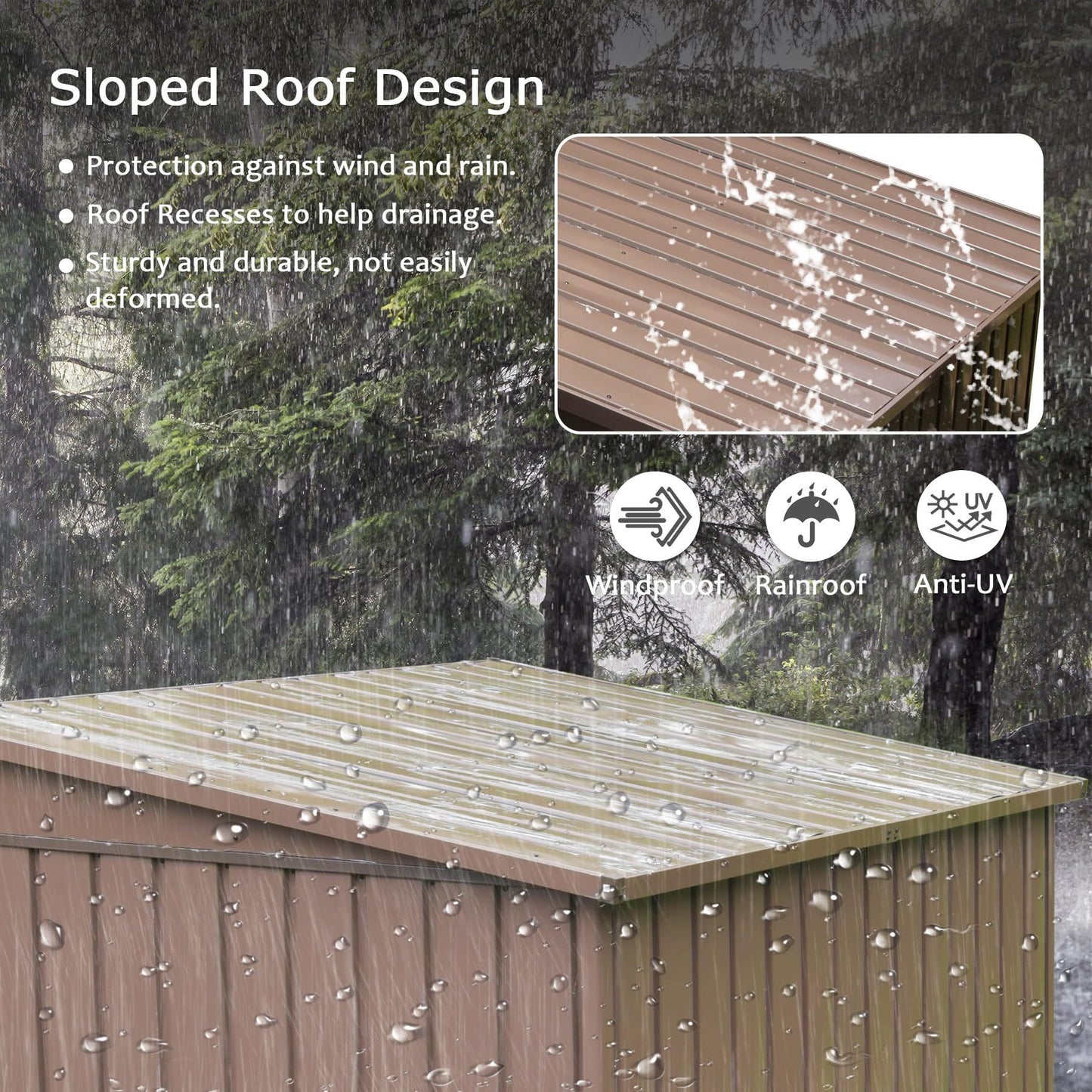 Napa Industrial Waterproof Metal Shed