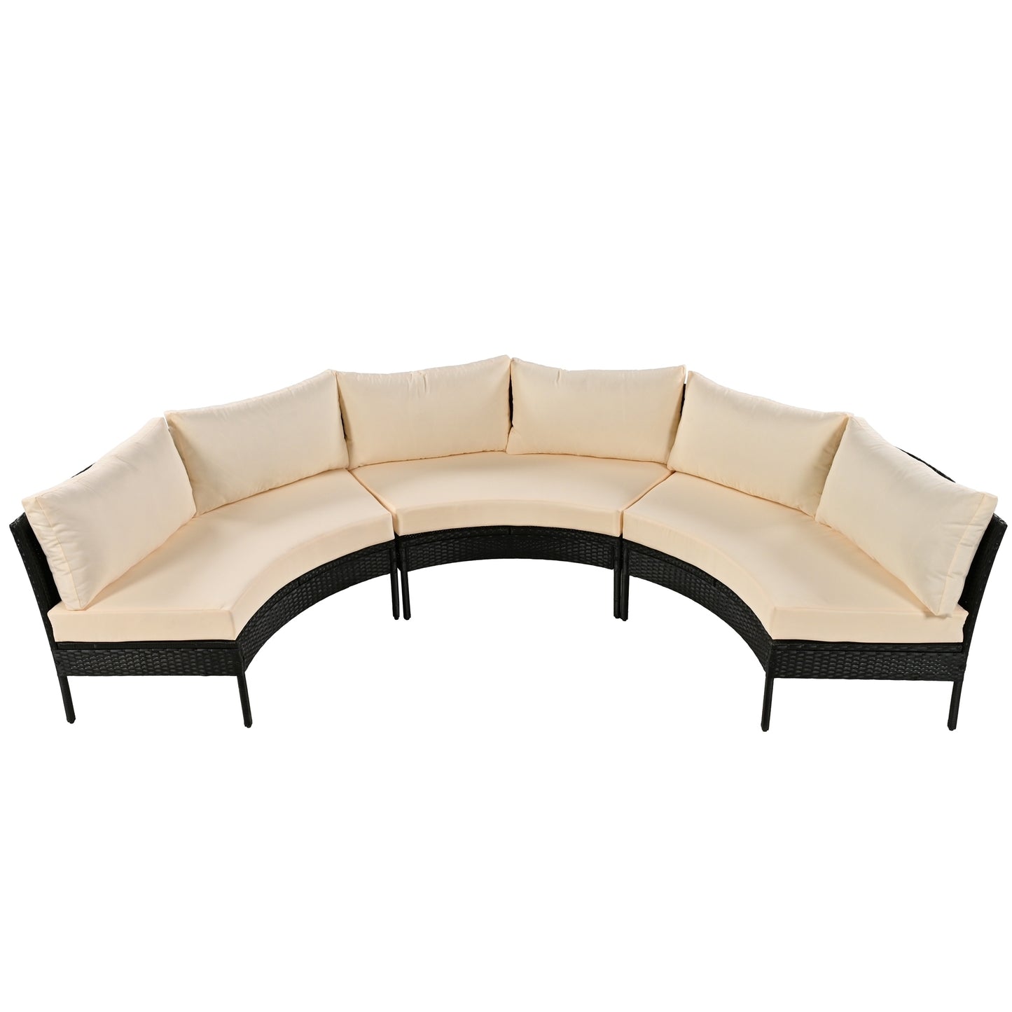 Somerset Modern Curved Outdoor Sofa
