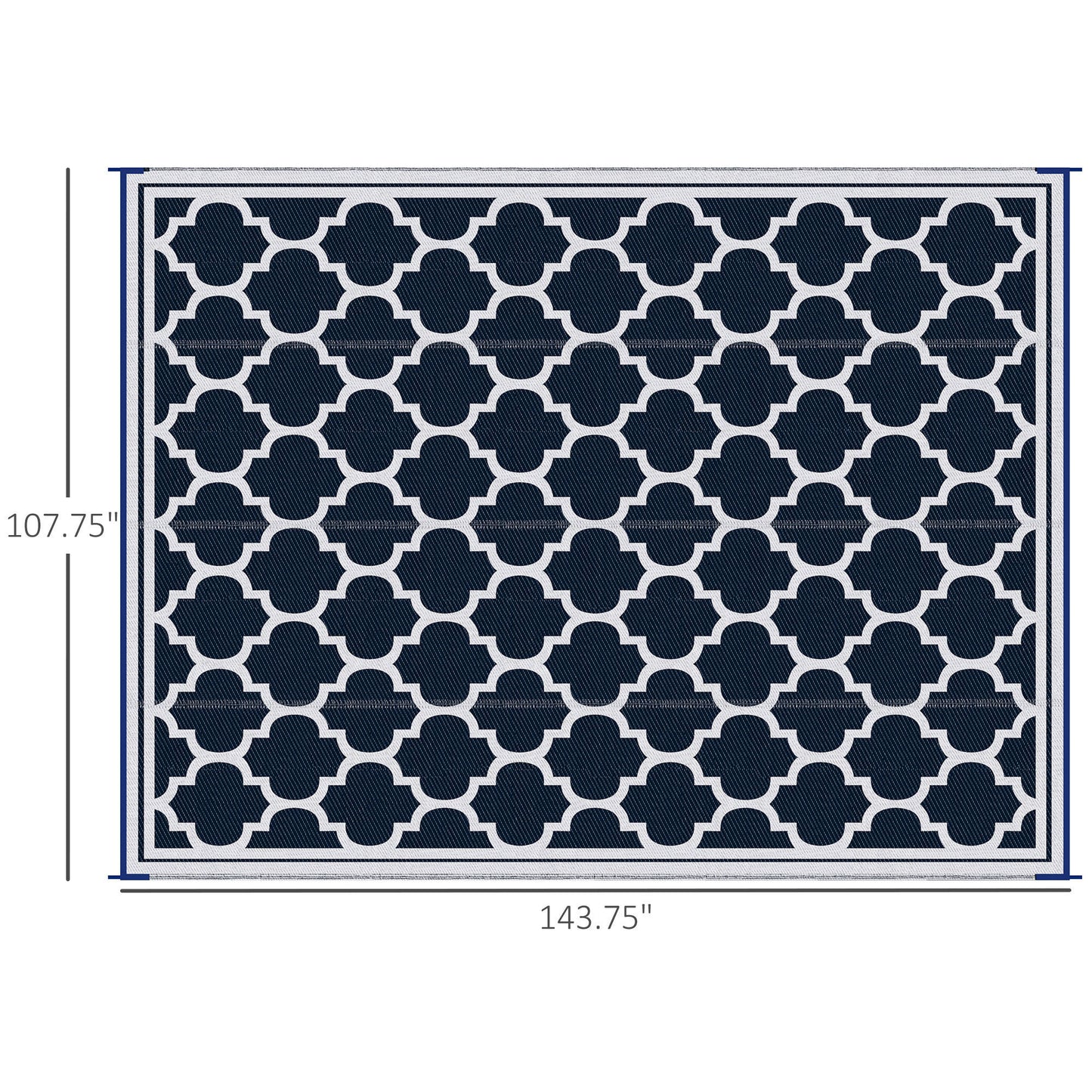 Warmsprings Contemporary Outsunny Reversible Rug