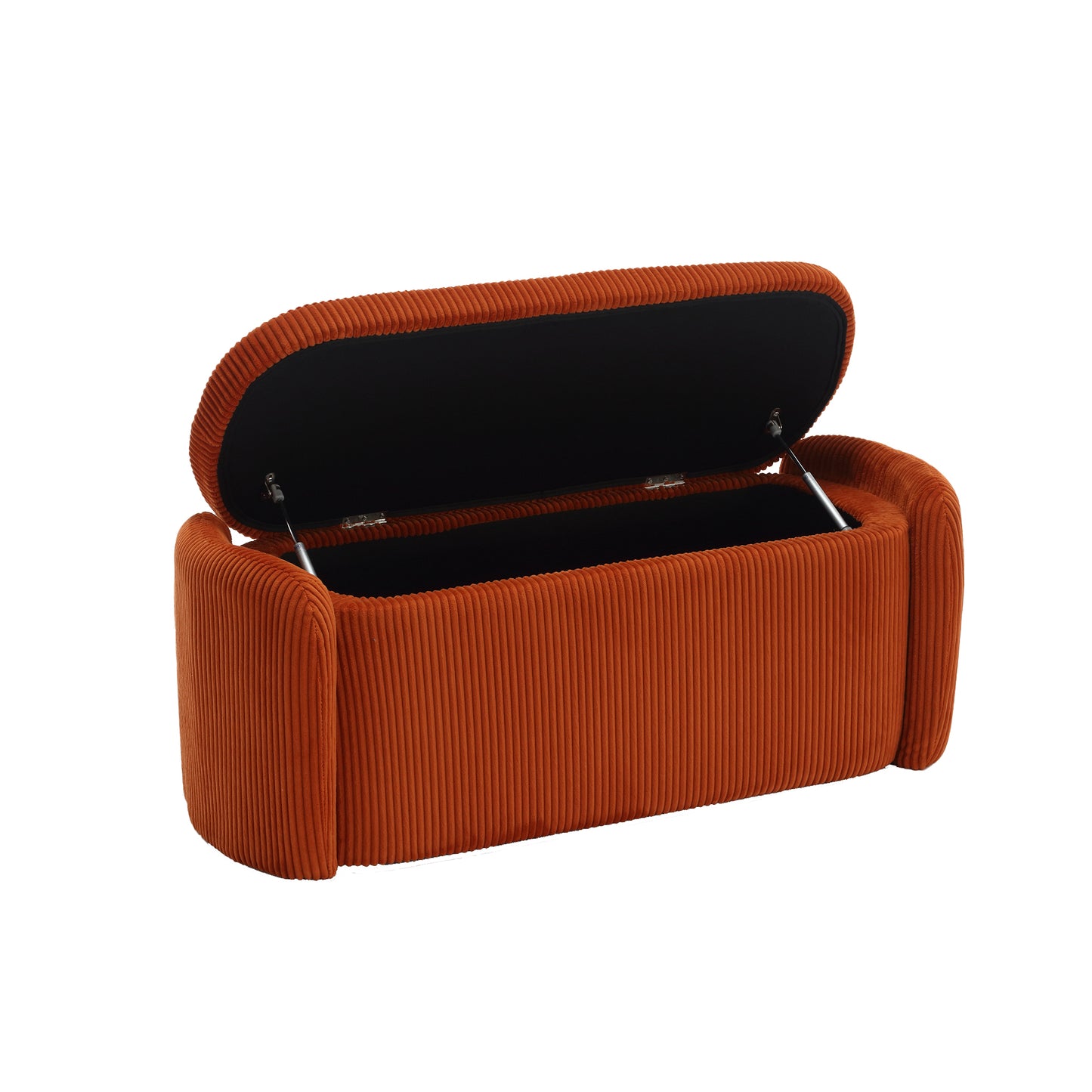 Calista Contemporary Upholstered Storage Ottoman