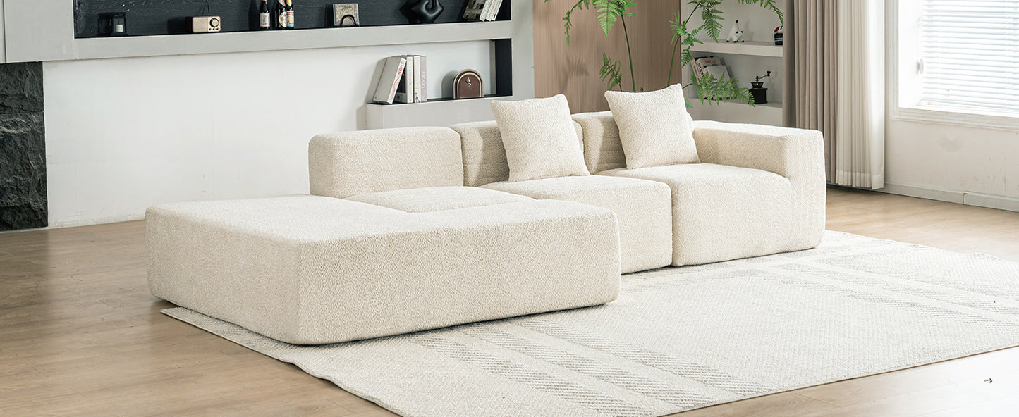 Luz Contemporary Sectional Sofa Set