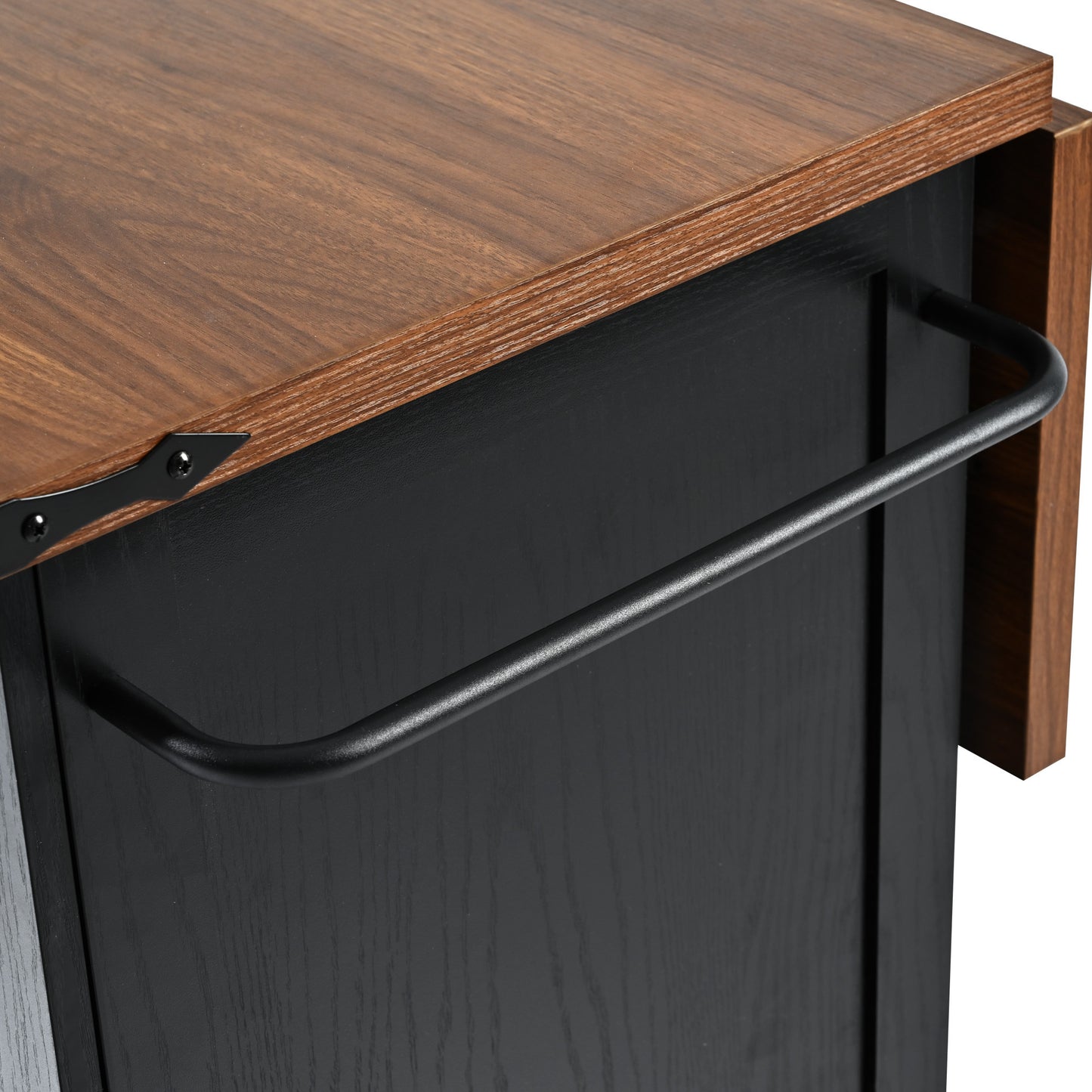 Westport Modern Farmhouse Rolling Kitchen Cart