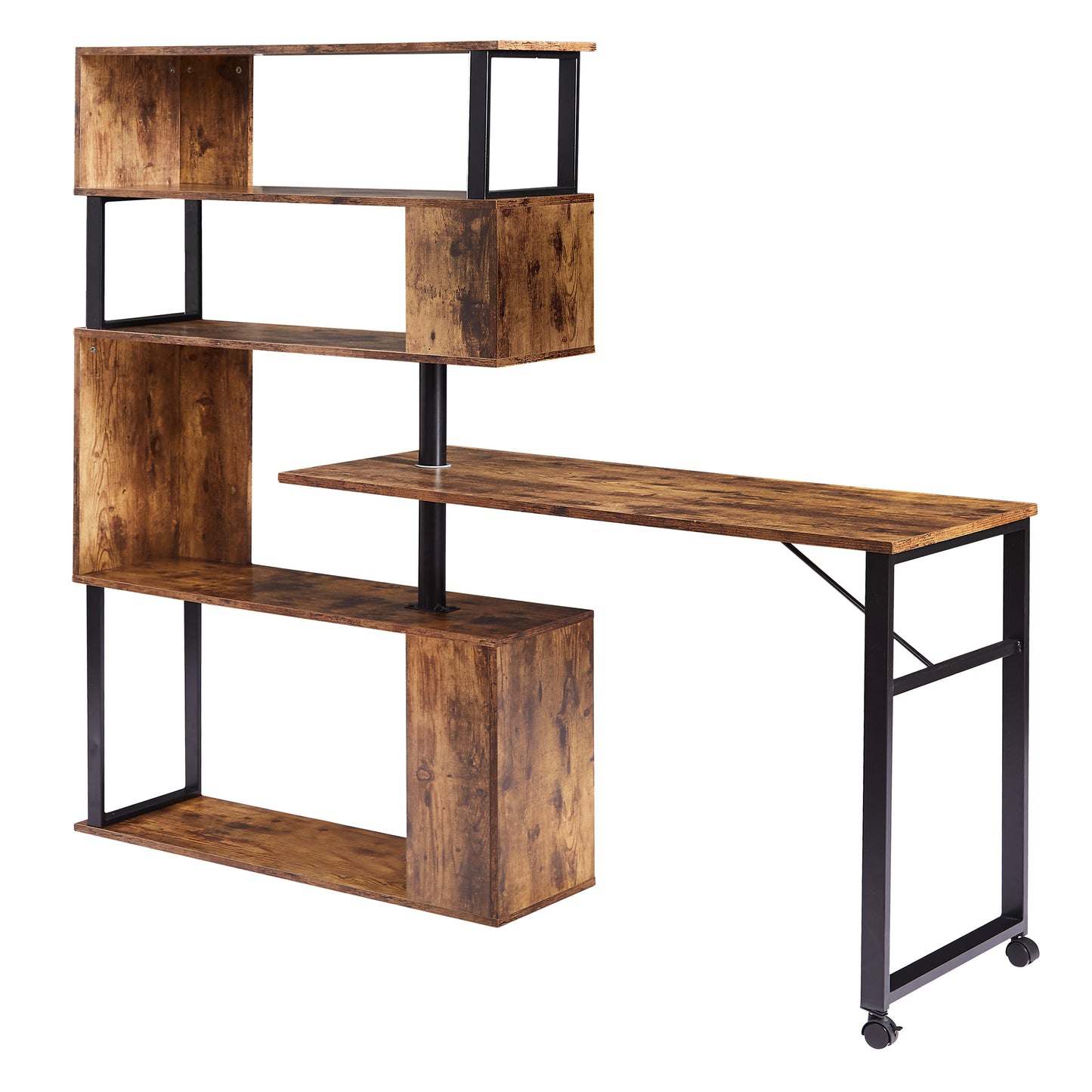 Somerset Modern Tiger L-Shaped Office Desk