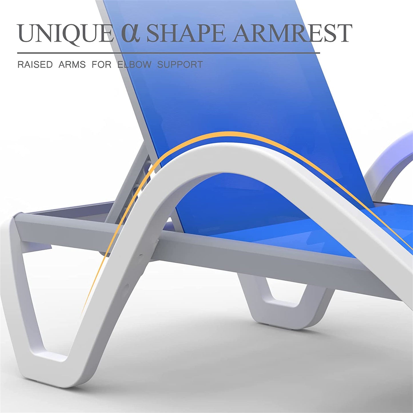 Ghivi Modern Adjustable Pool Lounger