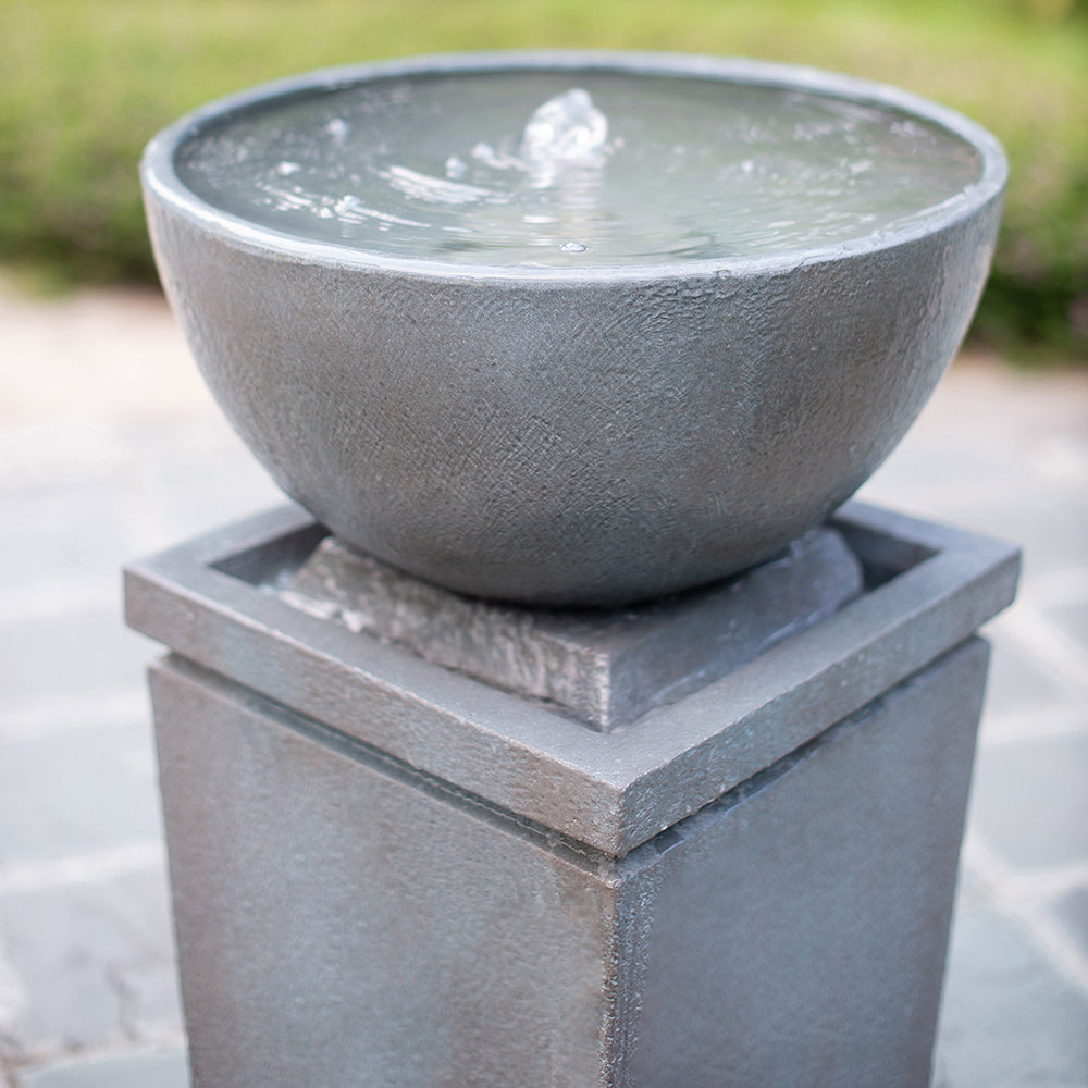 Niles Contemporary Relaxing Outdoor Water Fountain