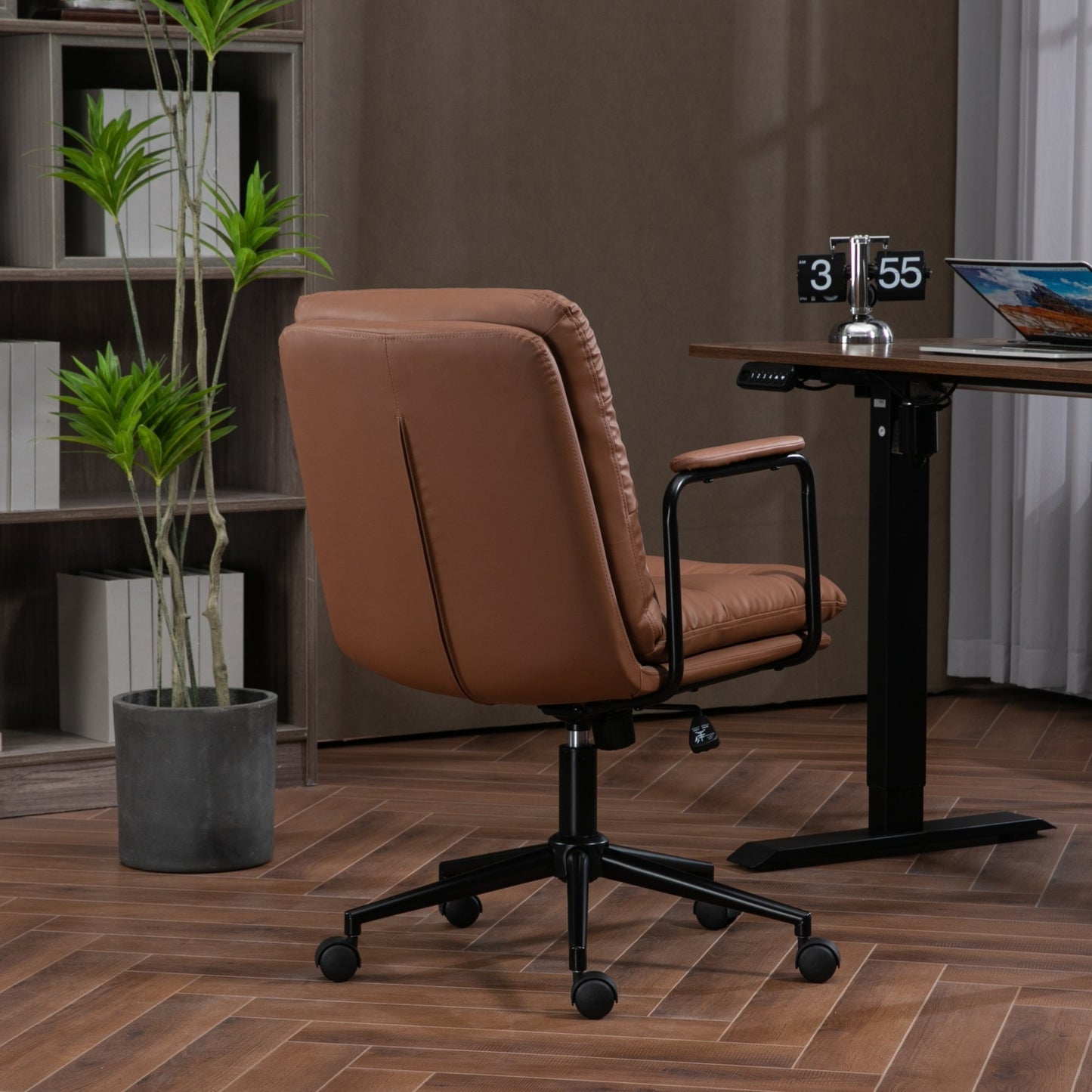 Napa Contemporary Ergo Leather Desk Chair