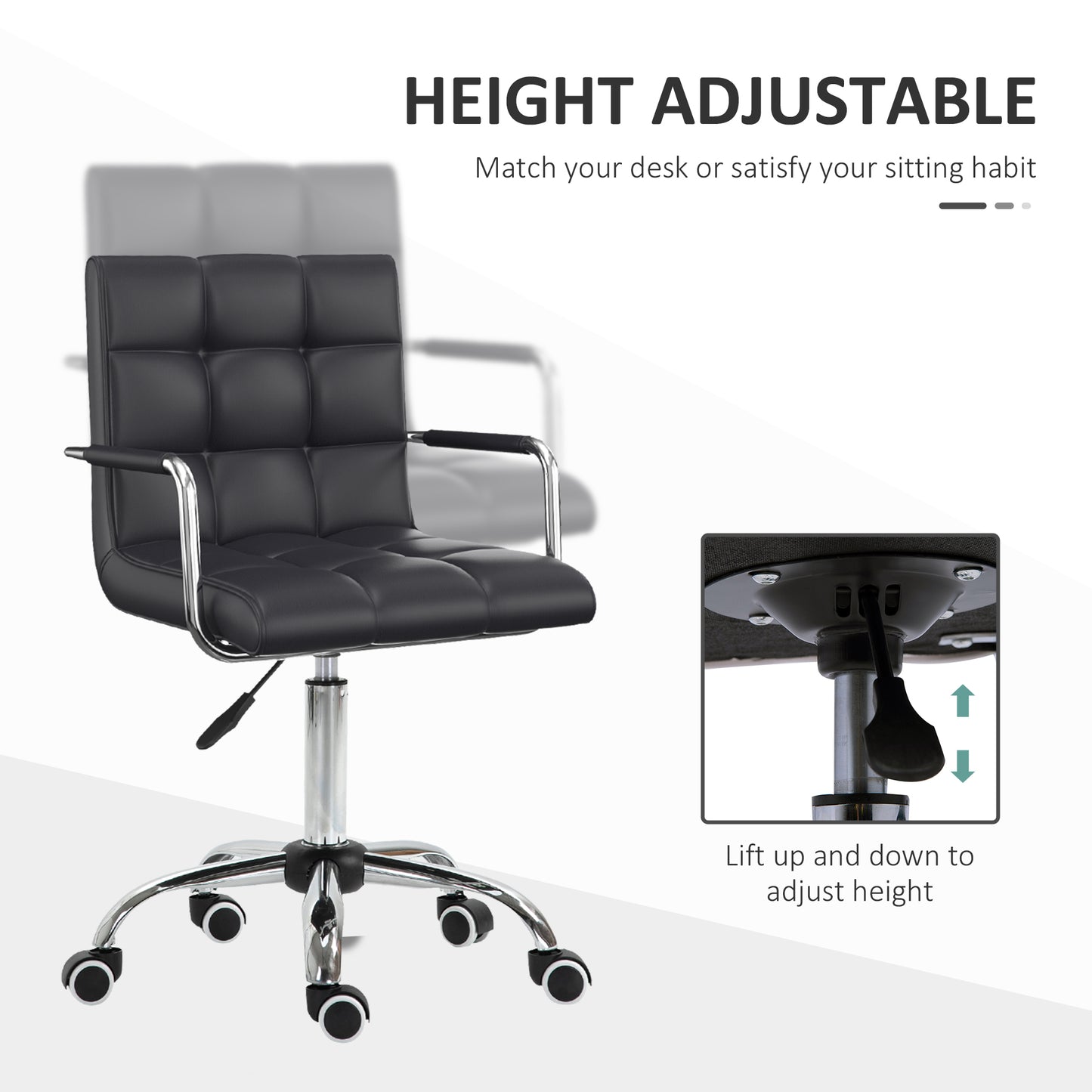 Jiron Modern PU Leather Office Chair