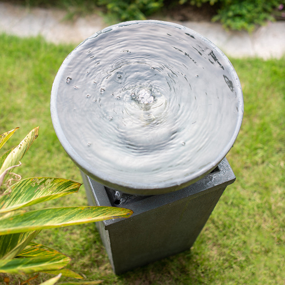 Niles Contemporary Relaxing Outdoor Water Fountain