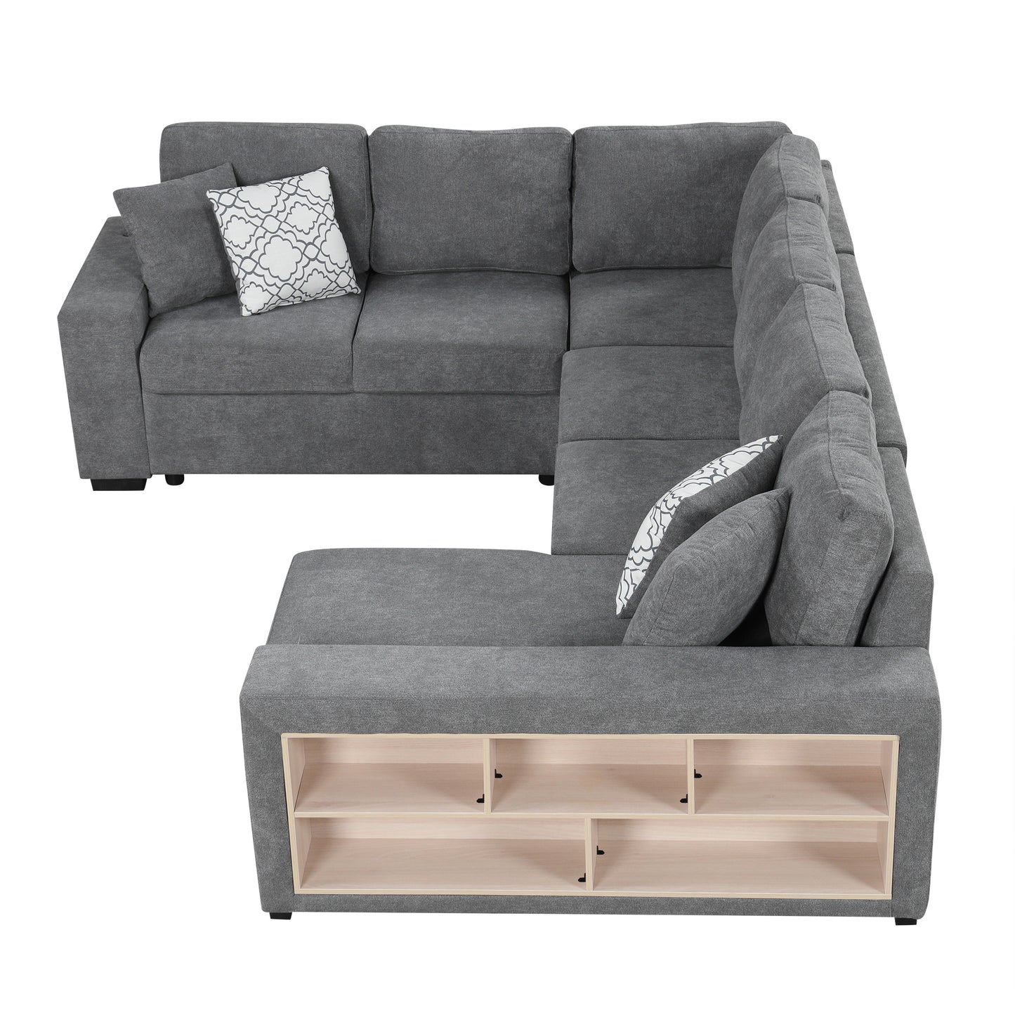 Lazzareschi Contemporary Pull-out Storage Sofa