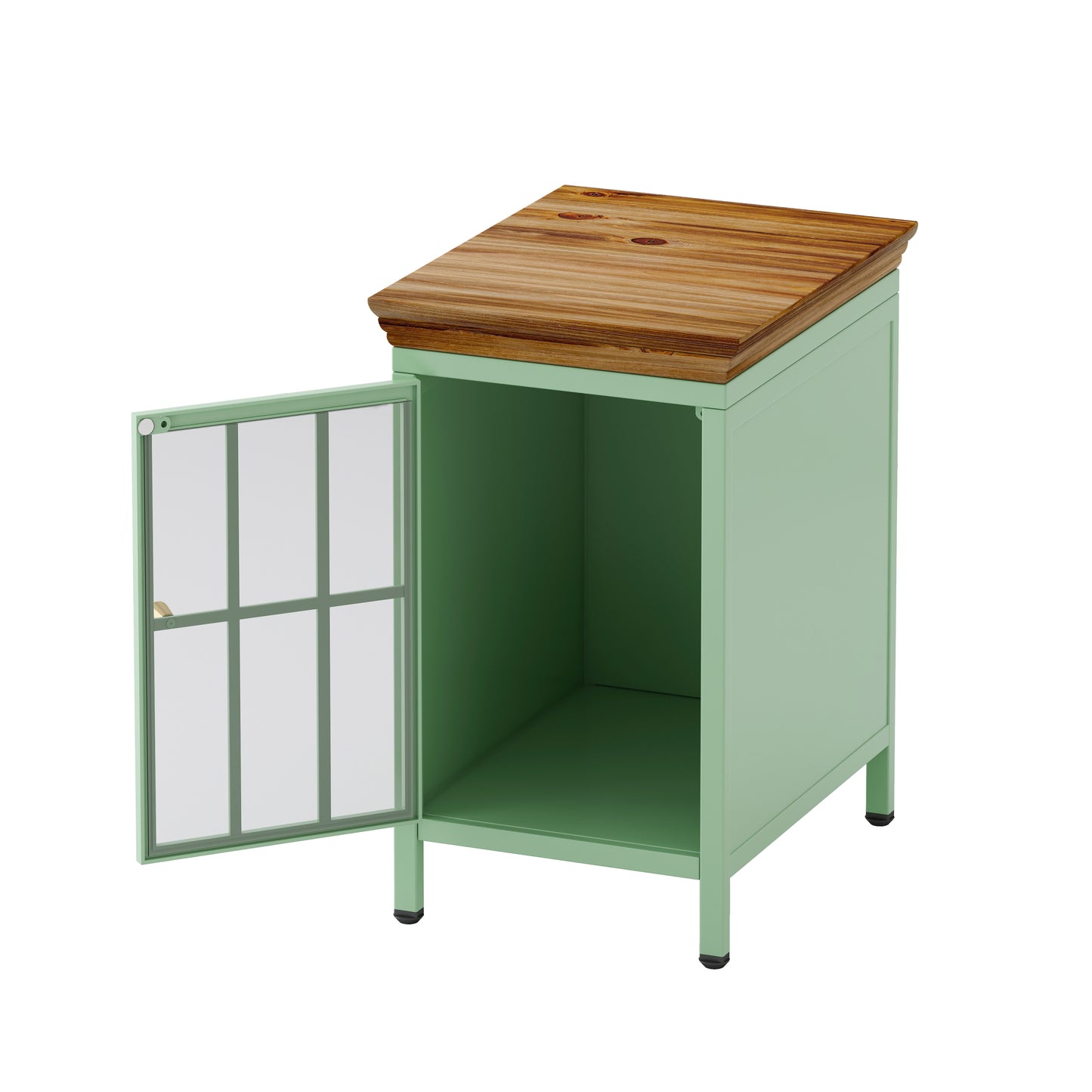 Elmcrest Modern Nightstand with Storage