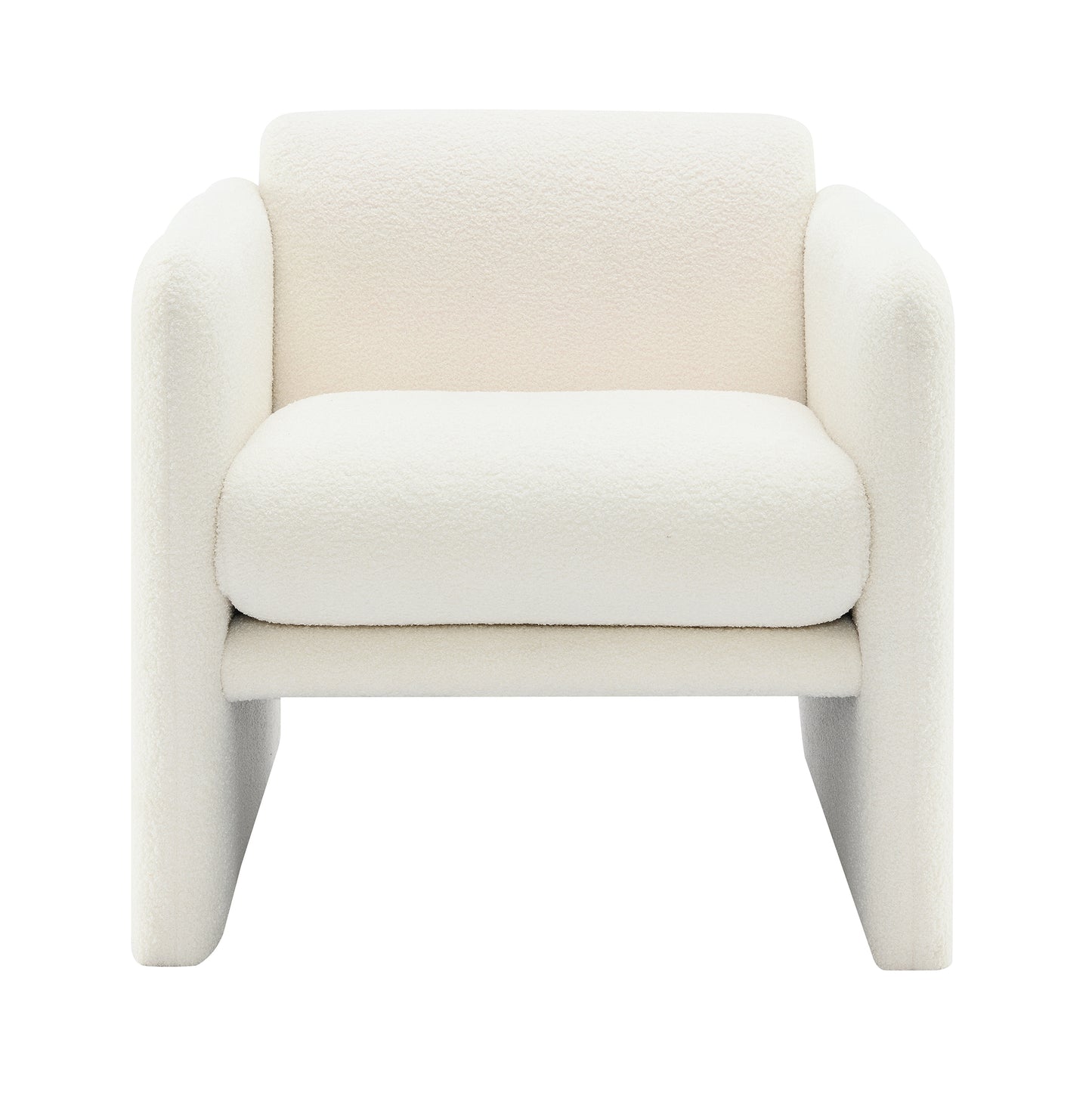 Fremont Contemporary Wave Arm Accent Chair