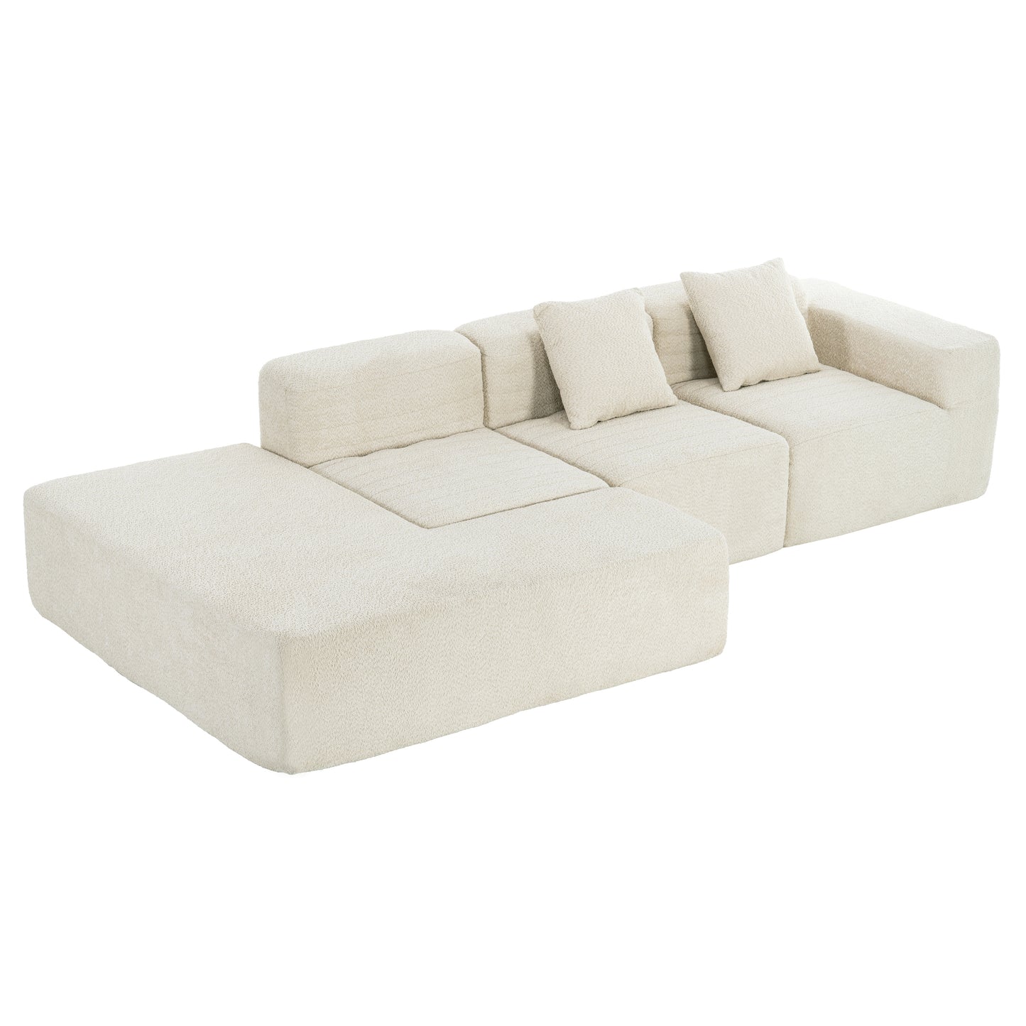 Luz Contemporary Sectional Sofa Set