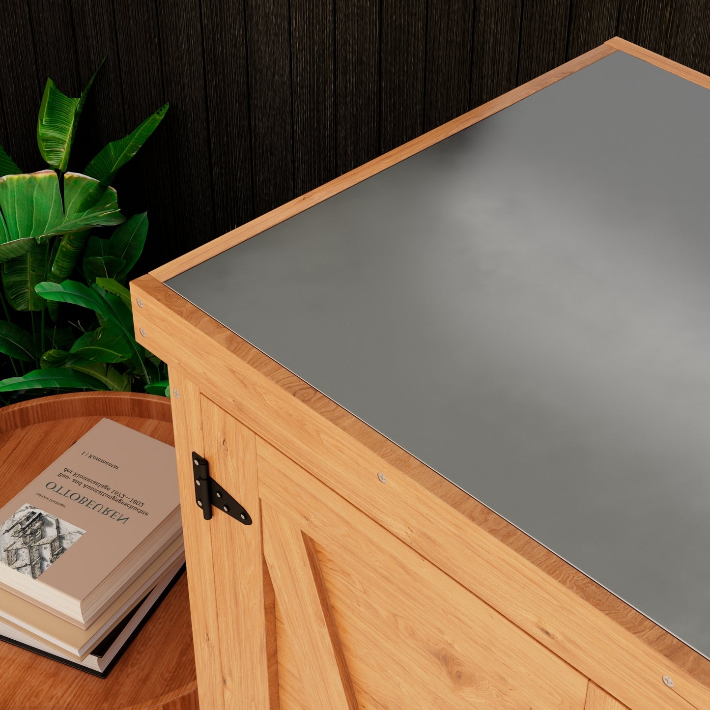 Emery Craftsman Outdoor Potting Storage Table