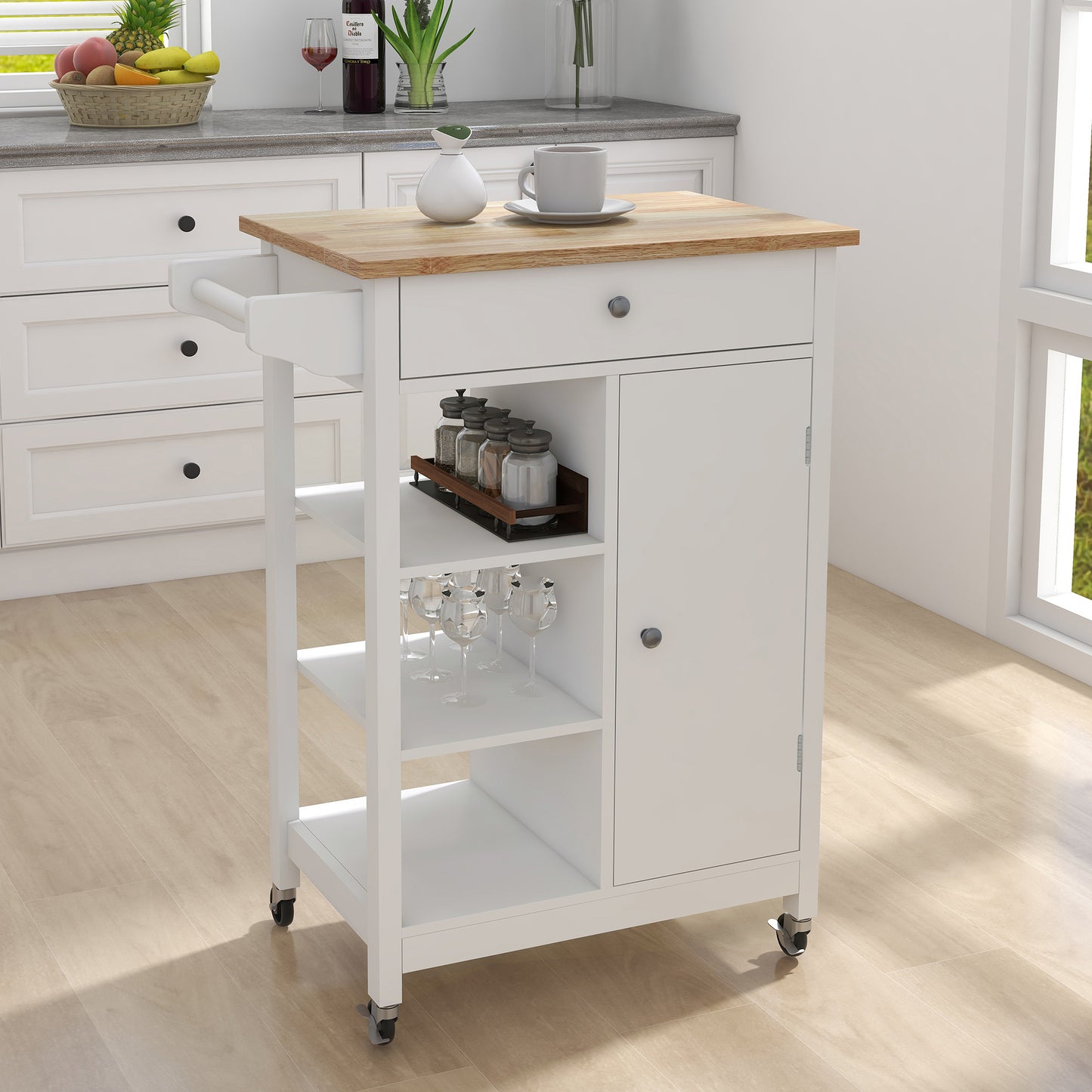 Westport Modern Kitchen Island Trolley Cart