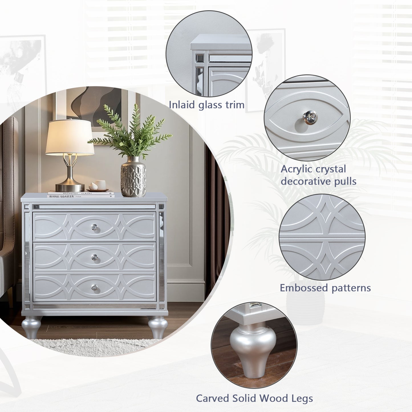 Healdsburg Contemporary Elegance Nightstand