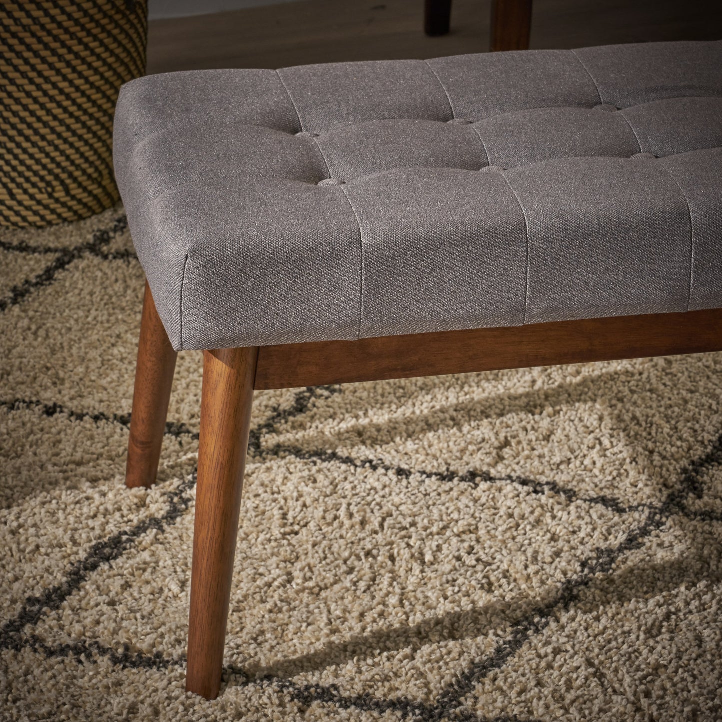 Bartholomew Modern Fabric Ottoman