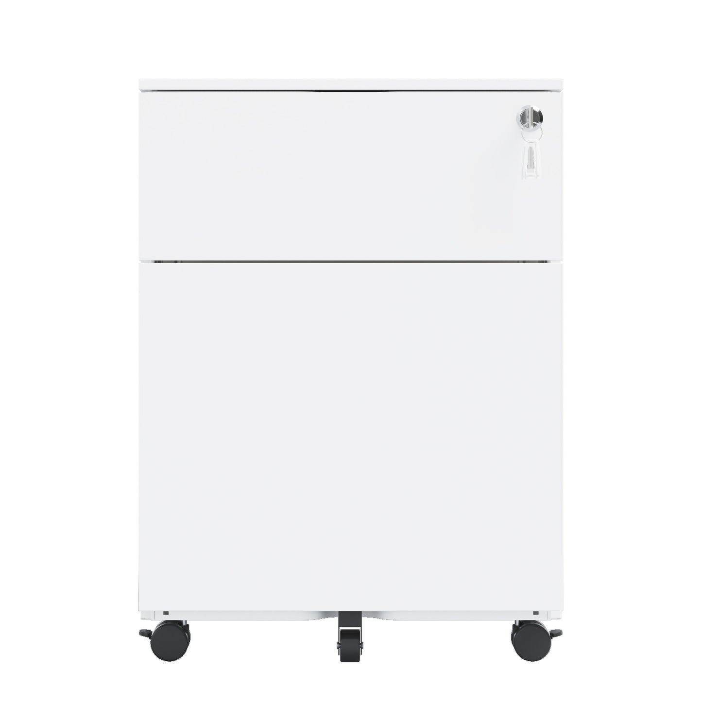 Somerset Modern Mobile File Cabinet Lock