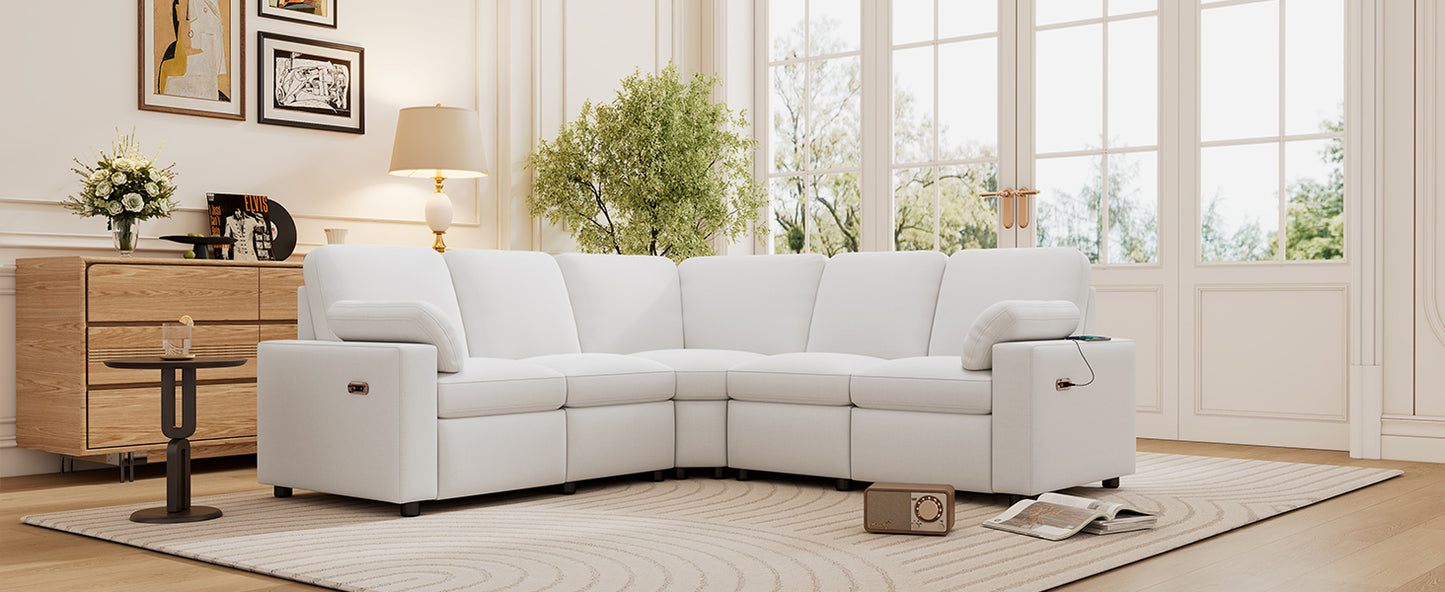 Niles Modern Power Recliner Sectional