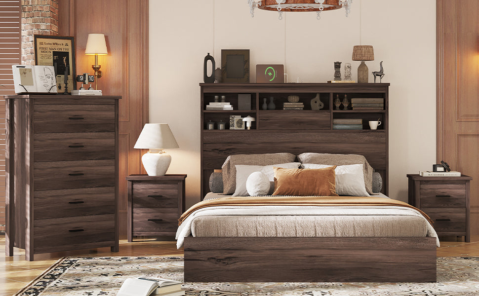 Napa Craftsman Wooden Queen Bedroom Set
