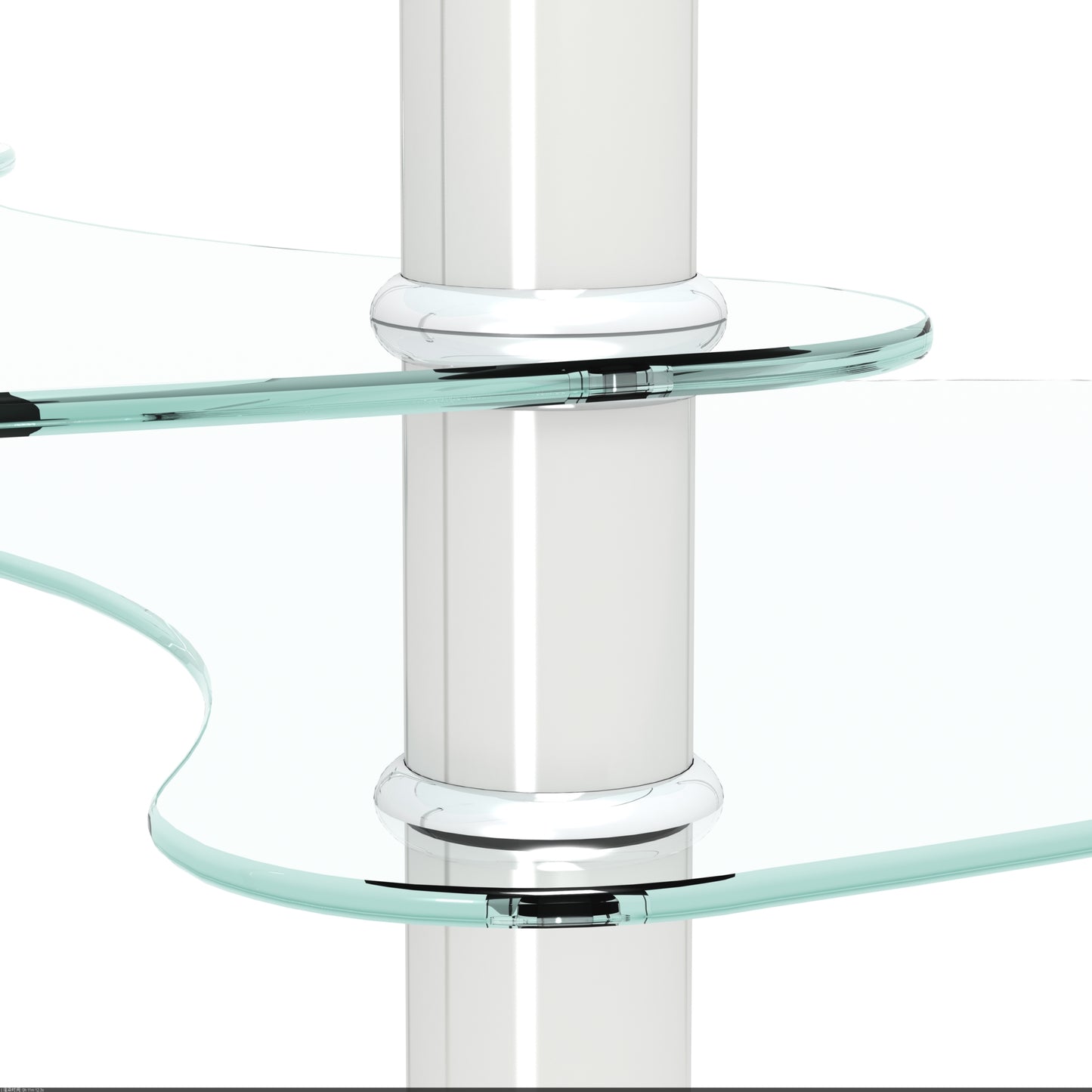Cleo Modern Elegant Oval Glass Coffee Table