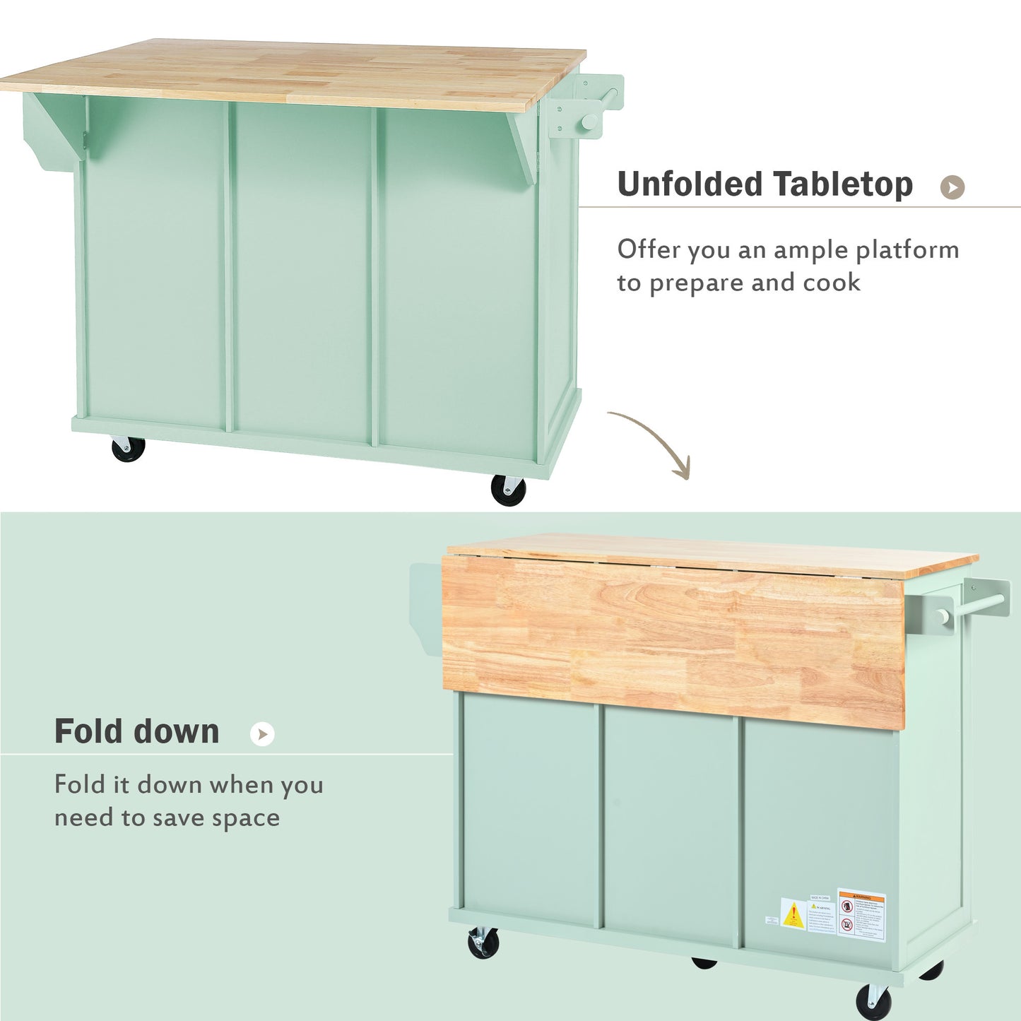 Justo Craftsman Elegant Desing Kitchen Island