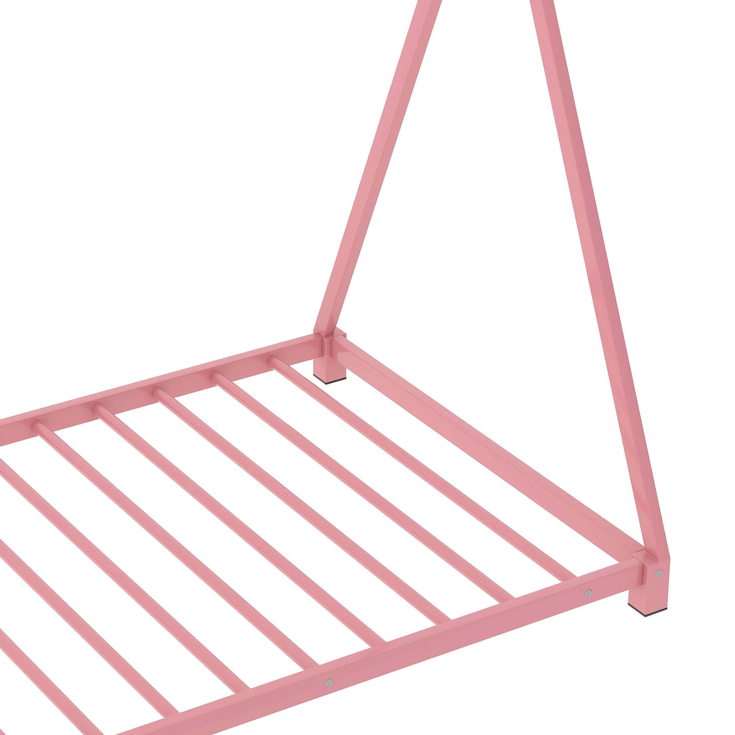 Emery Industrial Metal Twin Size House Platform Bed