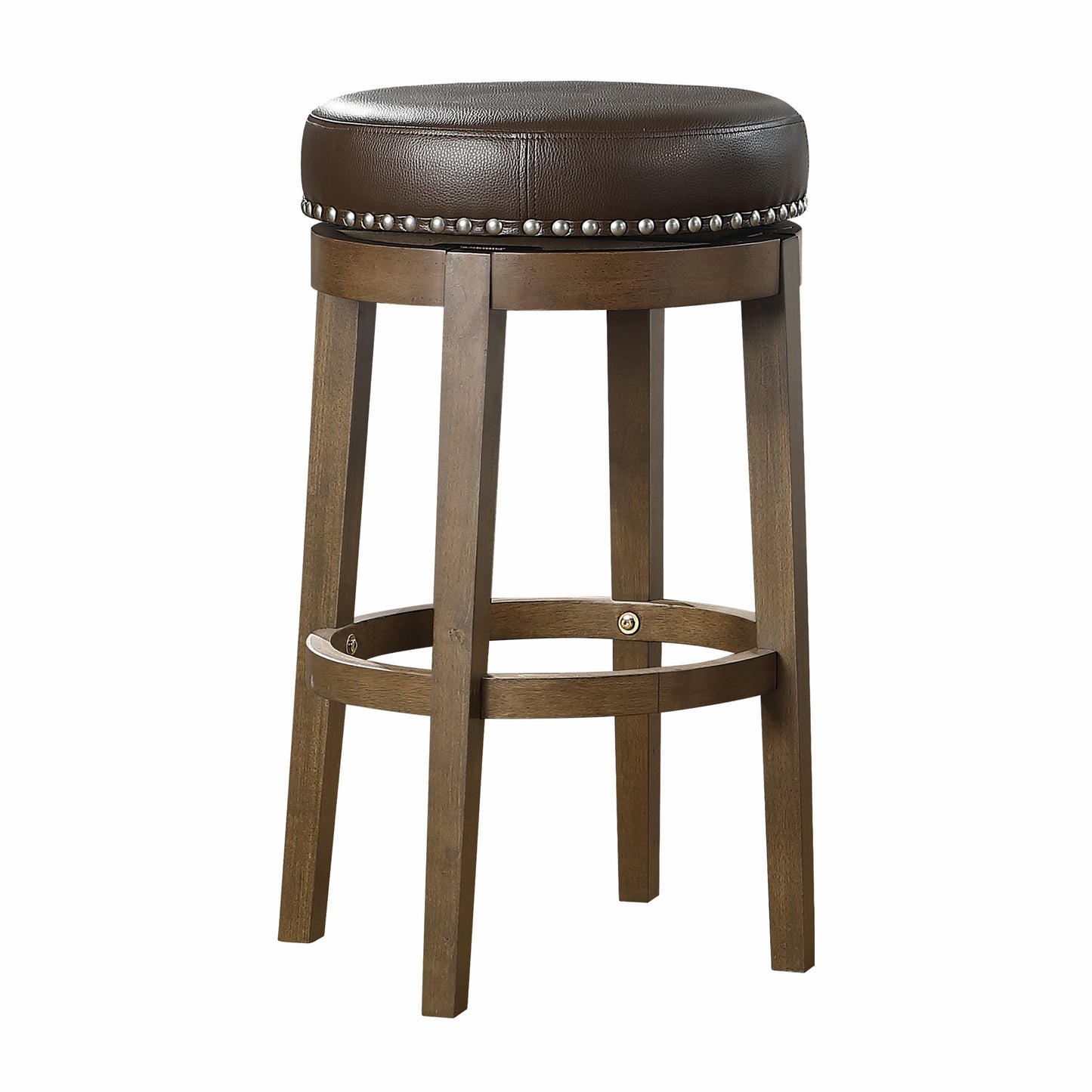 Westport Traditional Nailhead Faux Leather Stools