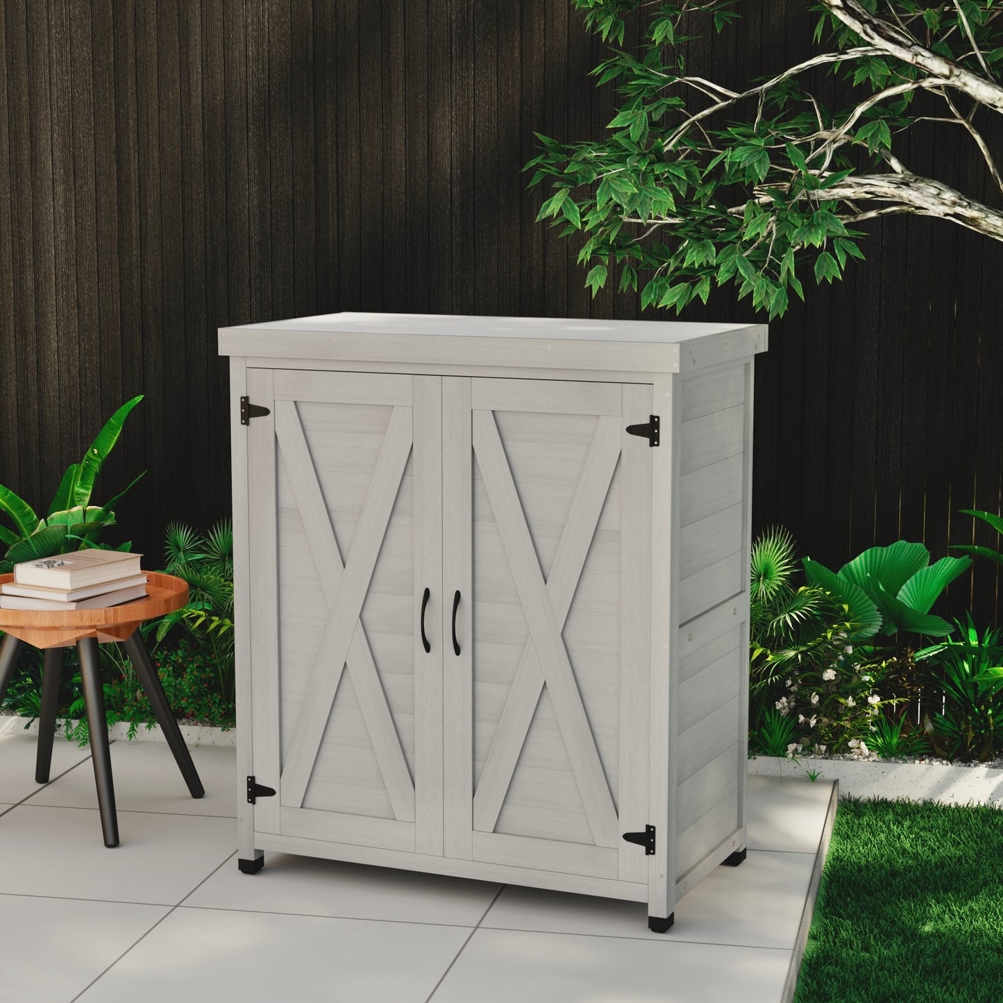 Elmcrest Modern Potting Storage Work Bench