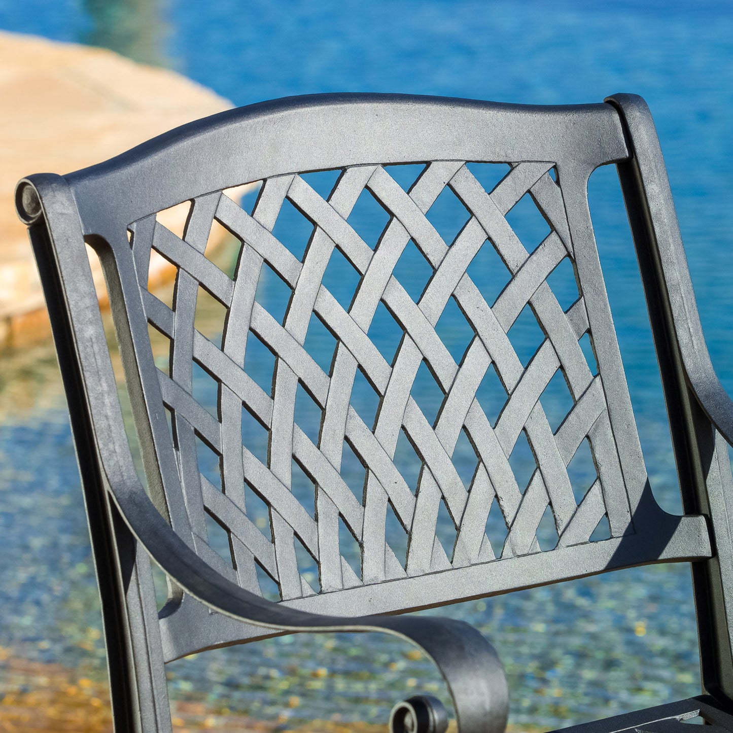 Warmsprings Industrial Mesh Arch Chair