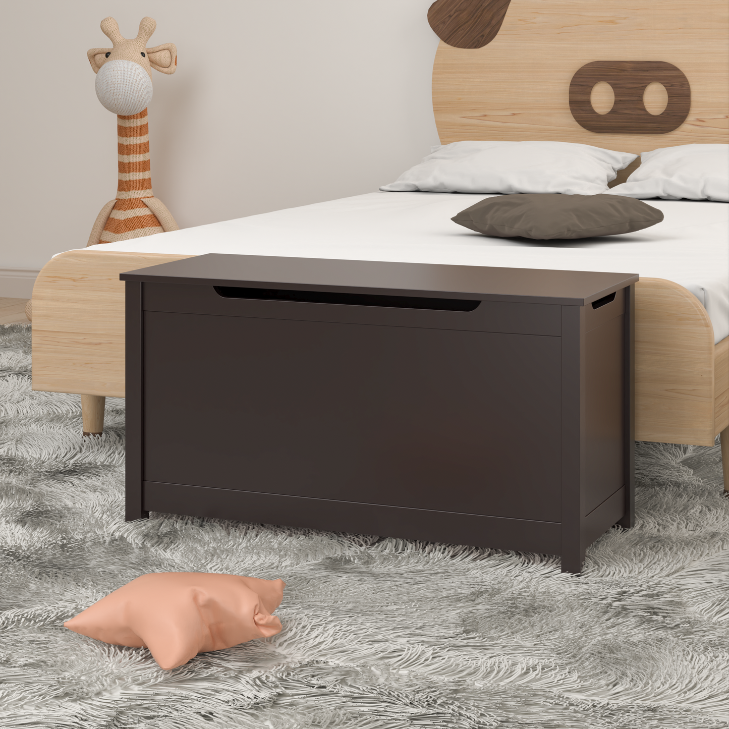 Luz Craftsman Wooden Toy Storage Box