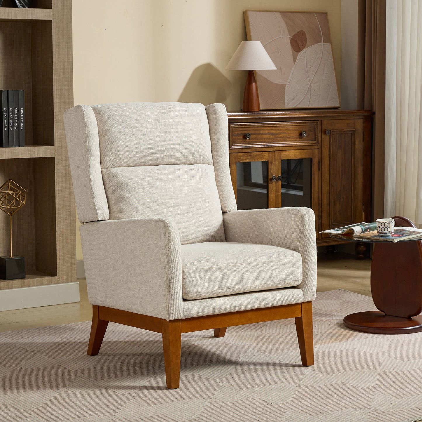 Ghivi Modern High-Back Accent Chair