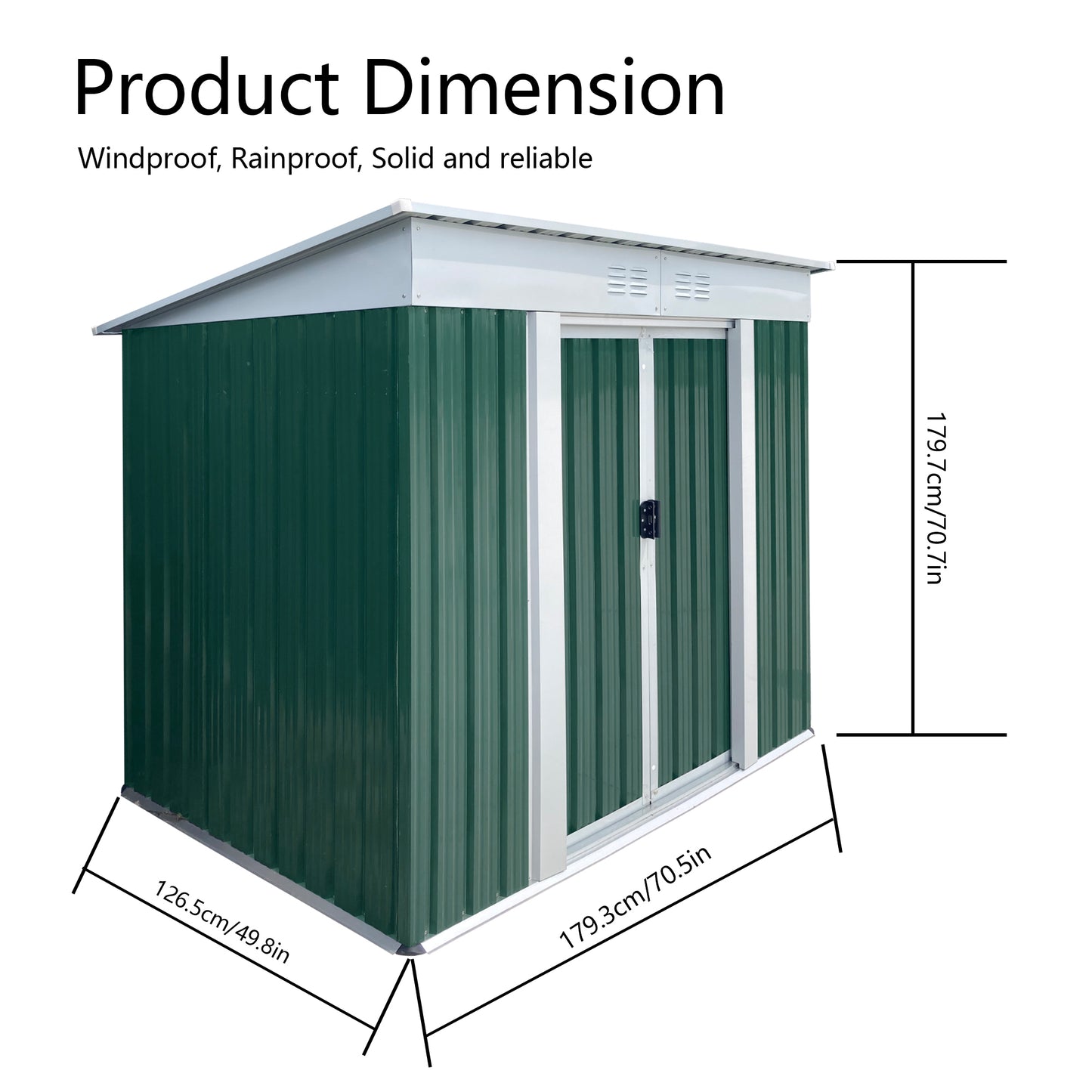 Silverleaf Contemporary Outdoor Storage Shed
