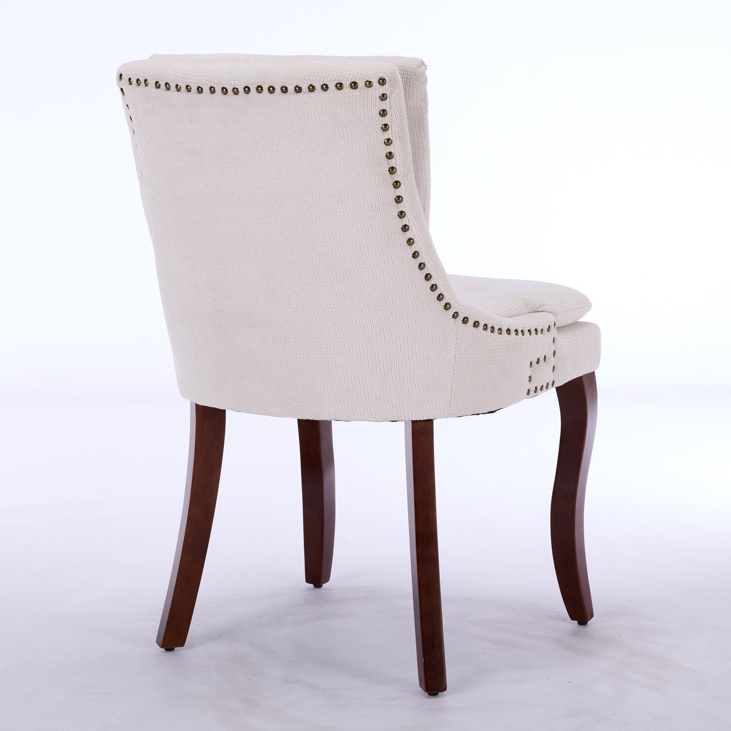 Calista Contemporary Double-layer Chenille Dining Chairs