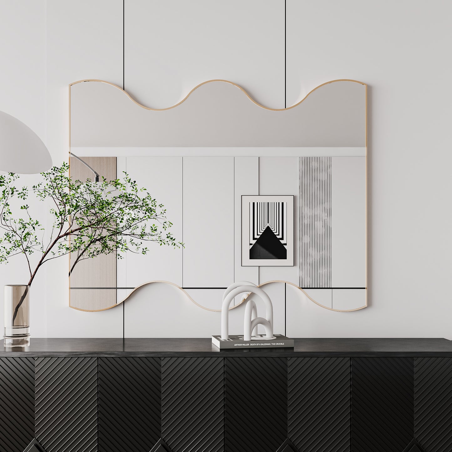 Amity Contemporary Elegance Wavy Mirror