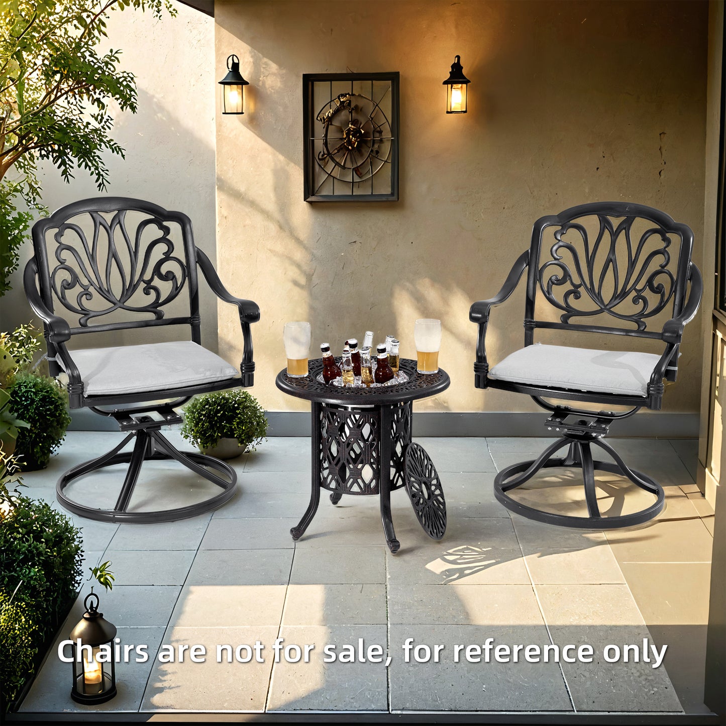 Emery Modern Outdoor Table Ice Bucket