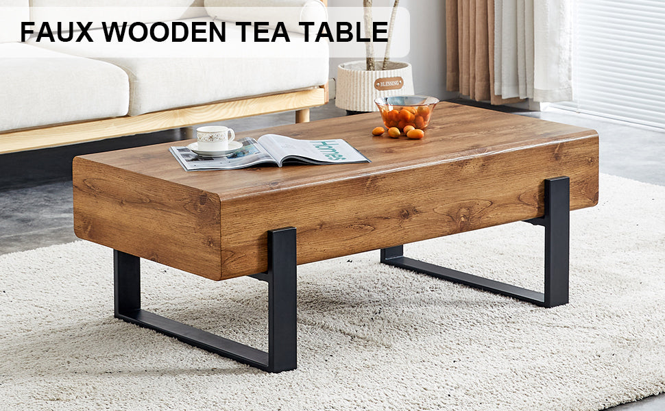Ghivi Industrial Rustic Elegance Coffee Table