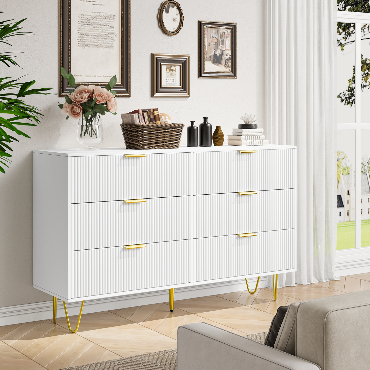 Sonoma Contemporary Velvet Double Dresser