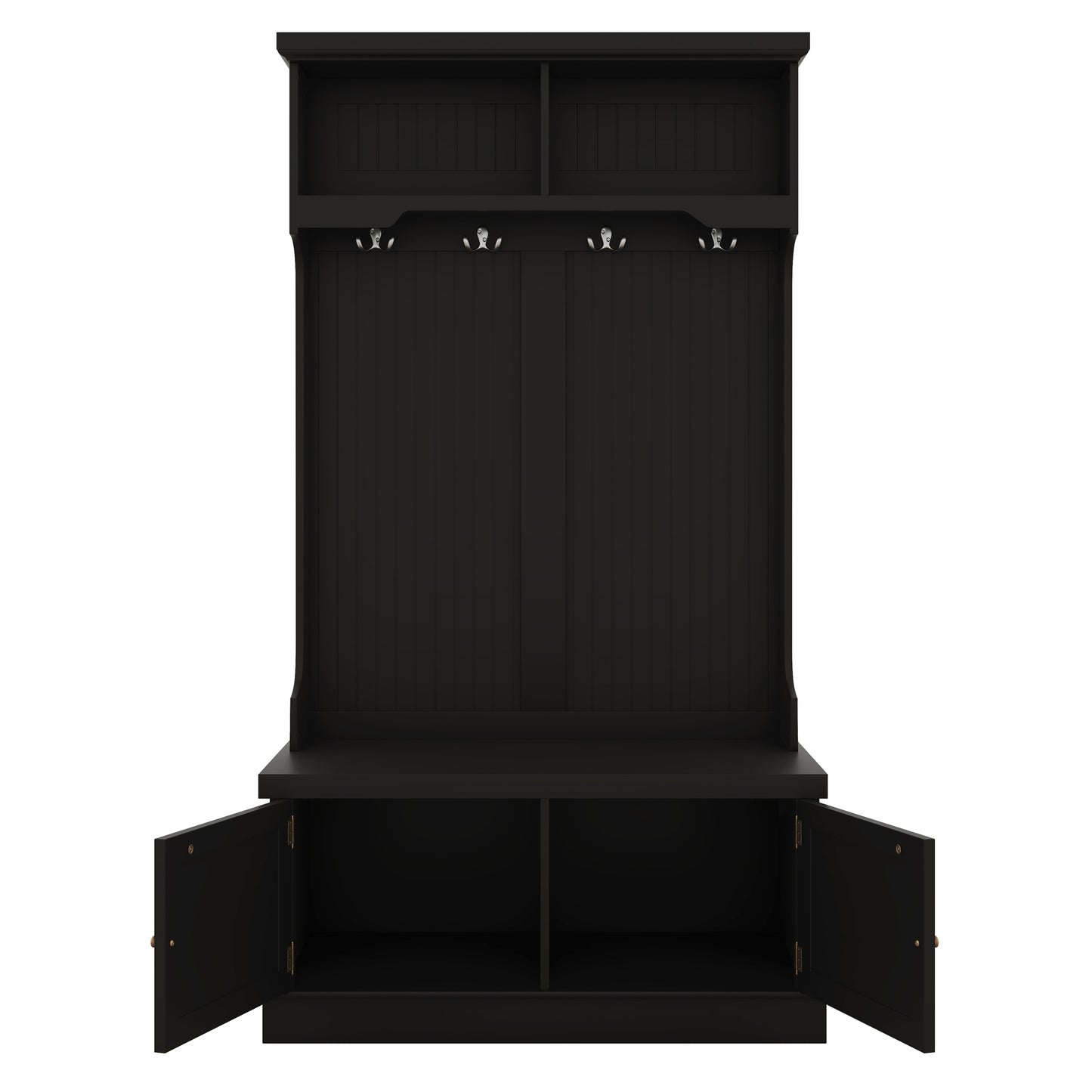 Niles Modern Storage Bench Coat Rack
