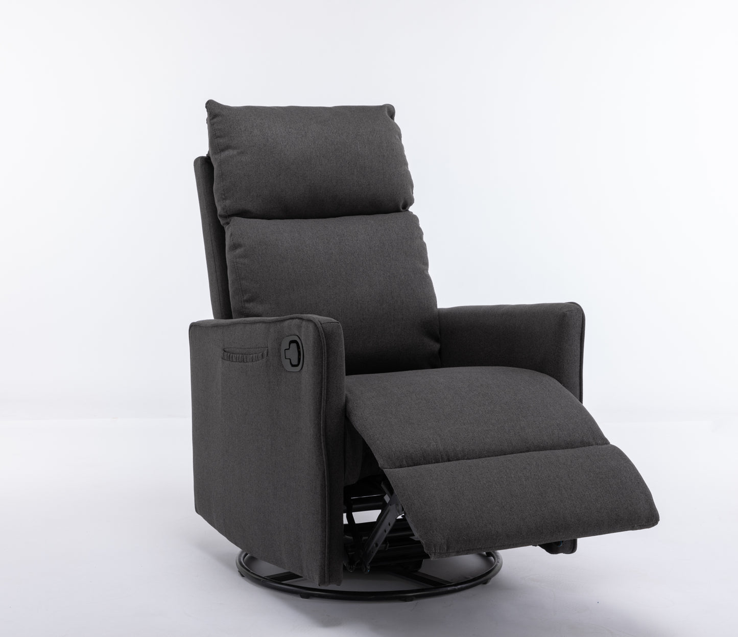 Amity Modern Cotton Linen Rocking Chair