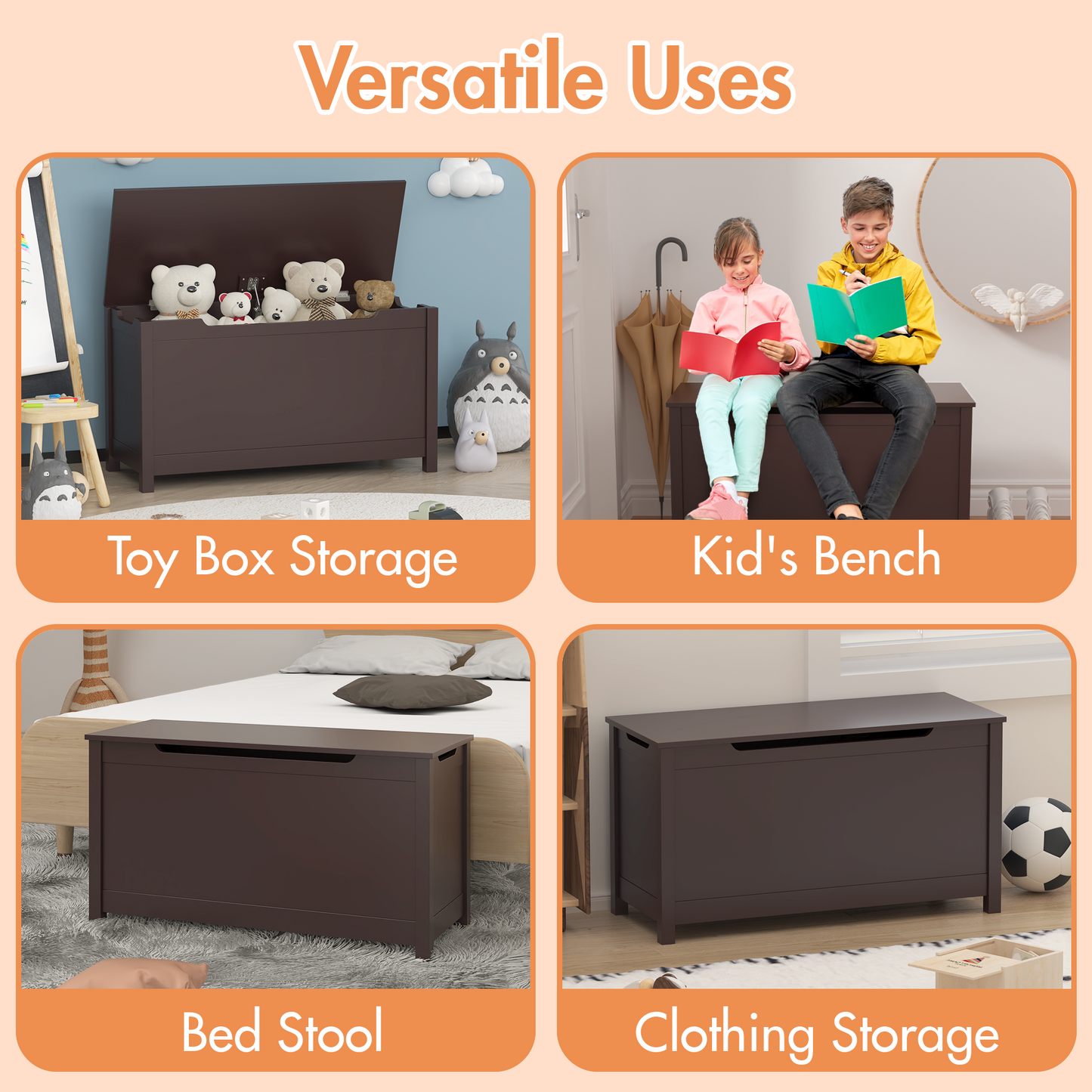 Luz Craftsman Wooden Toy Storage Box