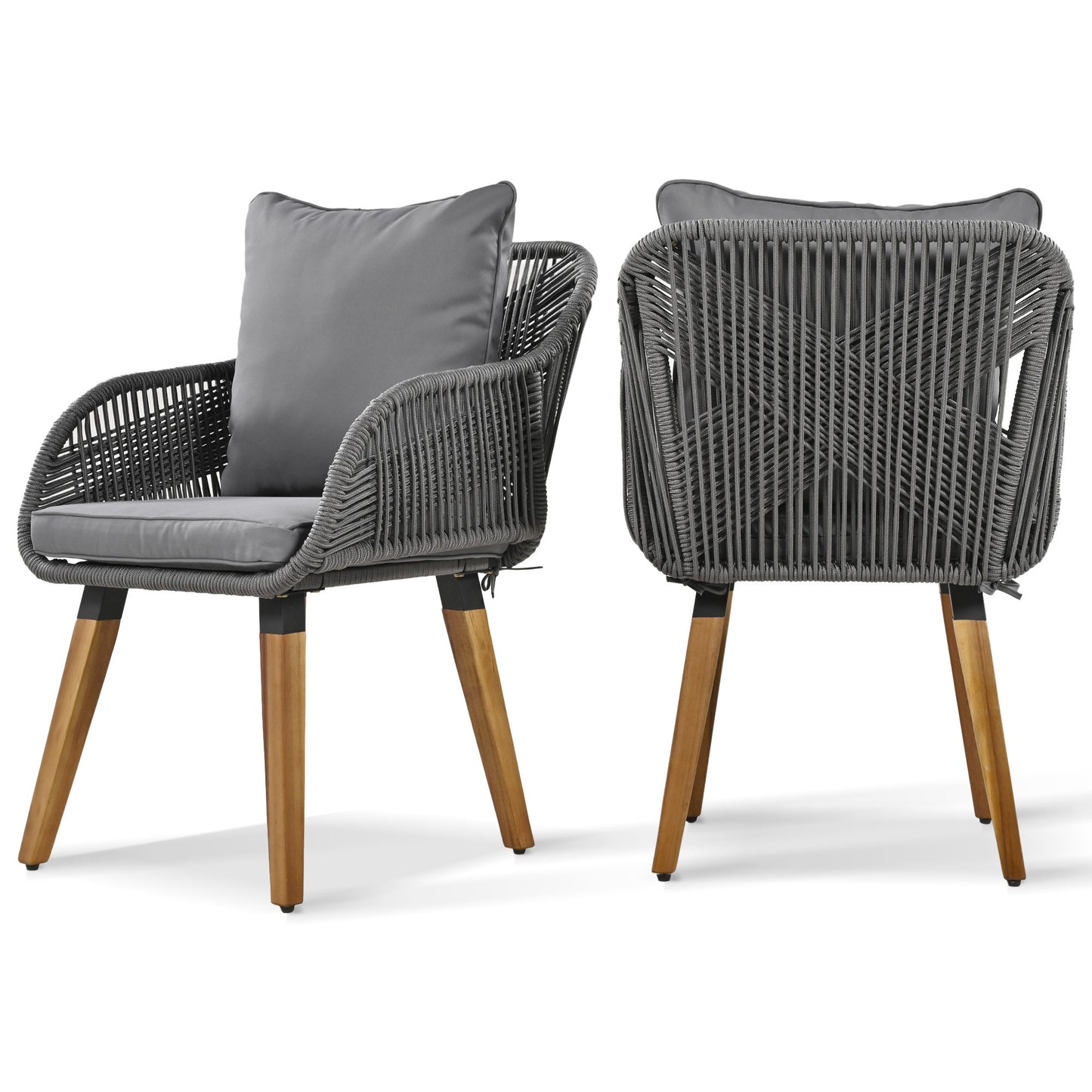 Calista Modern Patio Wicker Conversation Set
