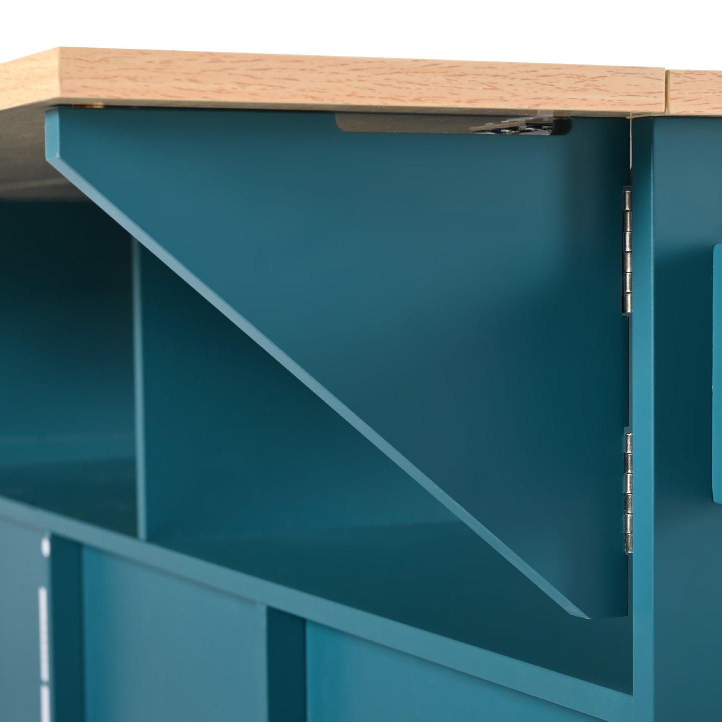 Cleo Modern Rolling Kitchen Cart