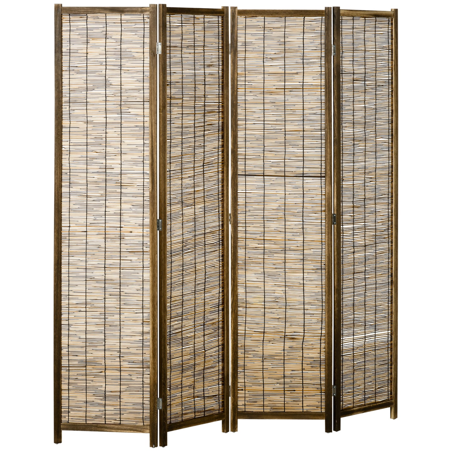 Fremont Contemporary Reed Folding Divider Screen