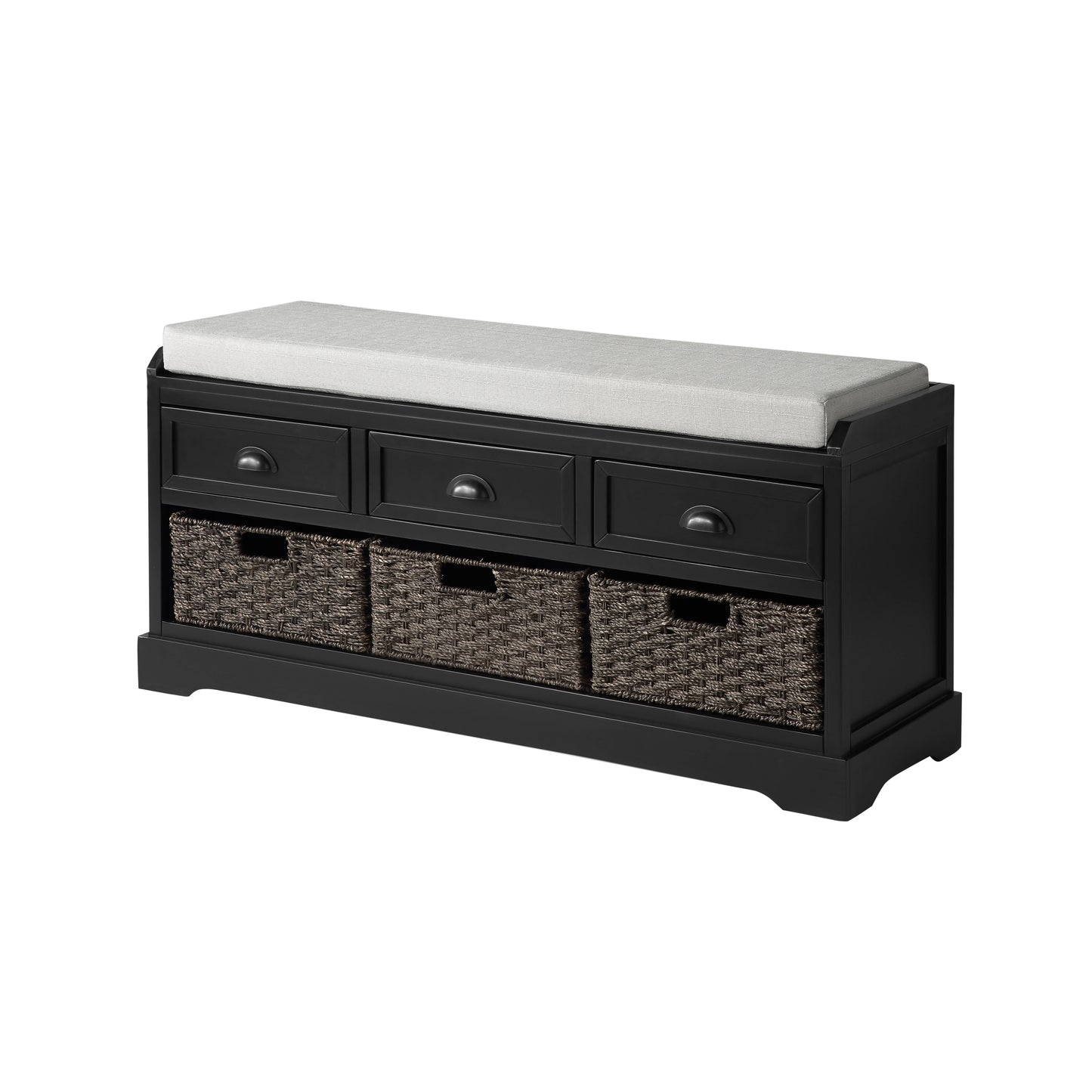 Elmcrest Modern Wood Storage Bench