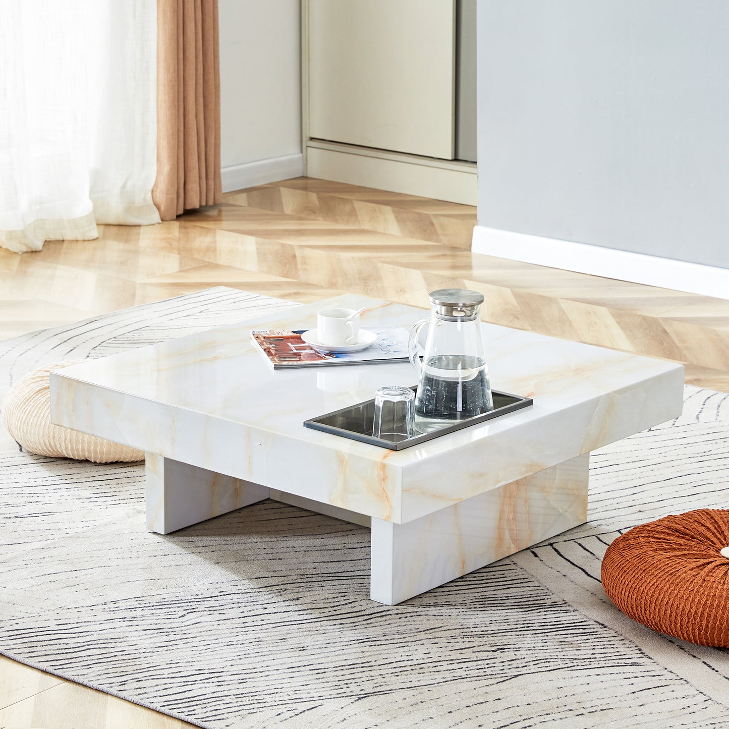 Marites Modern Elegance Marble Coffee Table